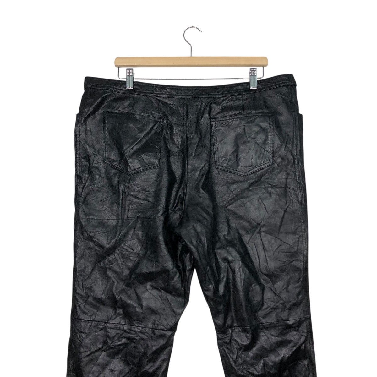 Japanese Brand 📌Vintage Biker Casual Leather Pants Fun Lemo Issey Miyake Size US 38 / EU 54 - 11 Thumbnail