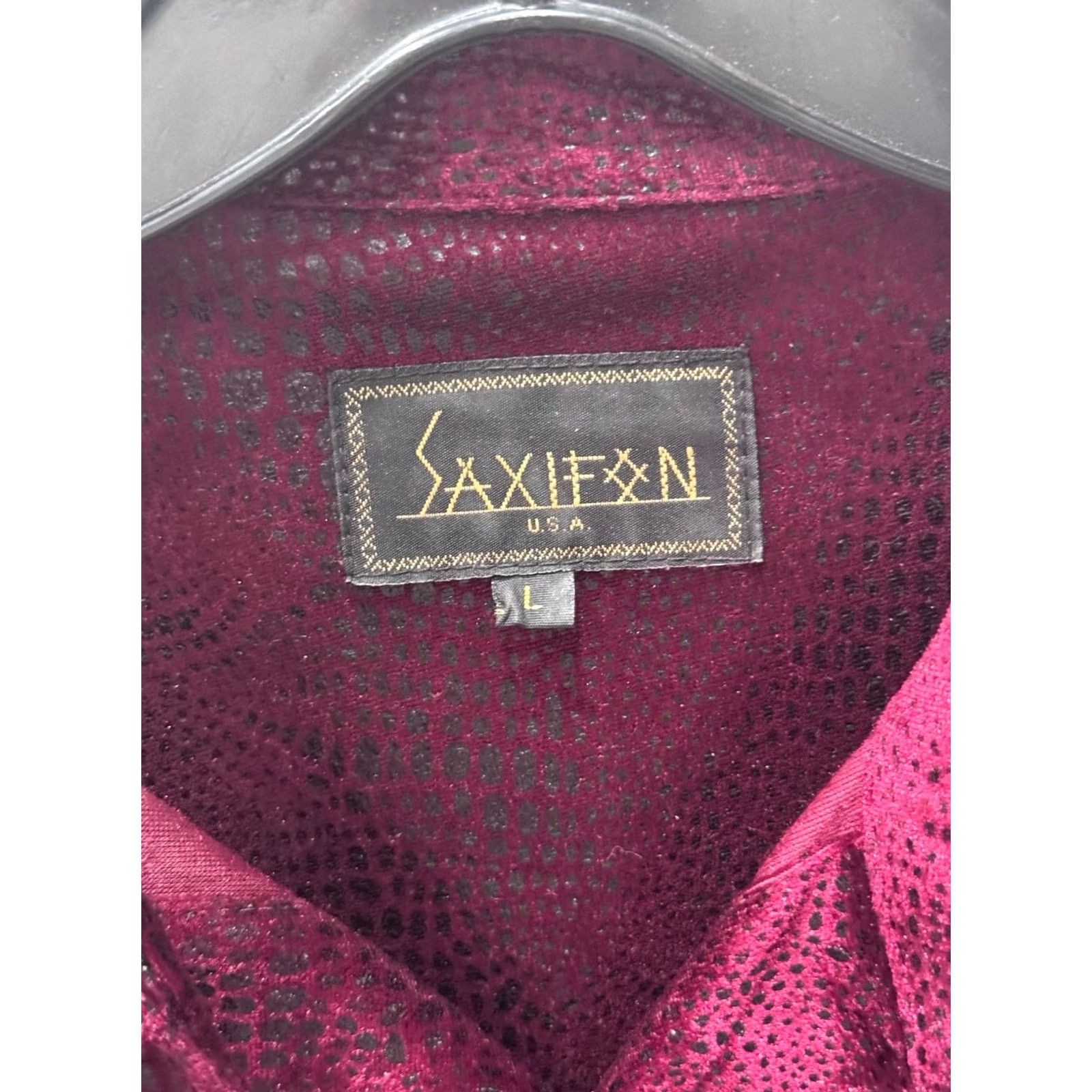 Velour Sakifan USA Leopard Print Velour LONG SLEEVE SHIRT Large L Mens Multicolor 16.5x34/35 Size US L / EU 52-54 / 3 - 4 Thumbnail