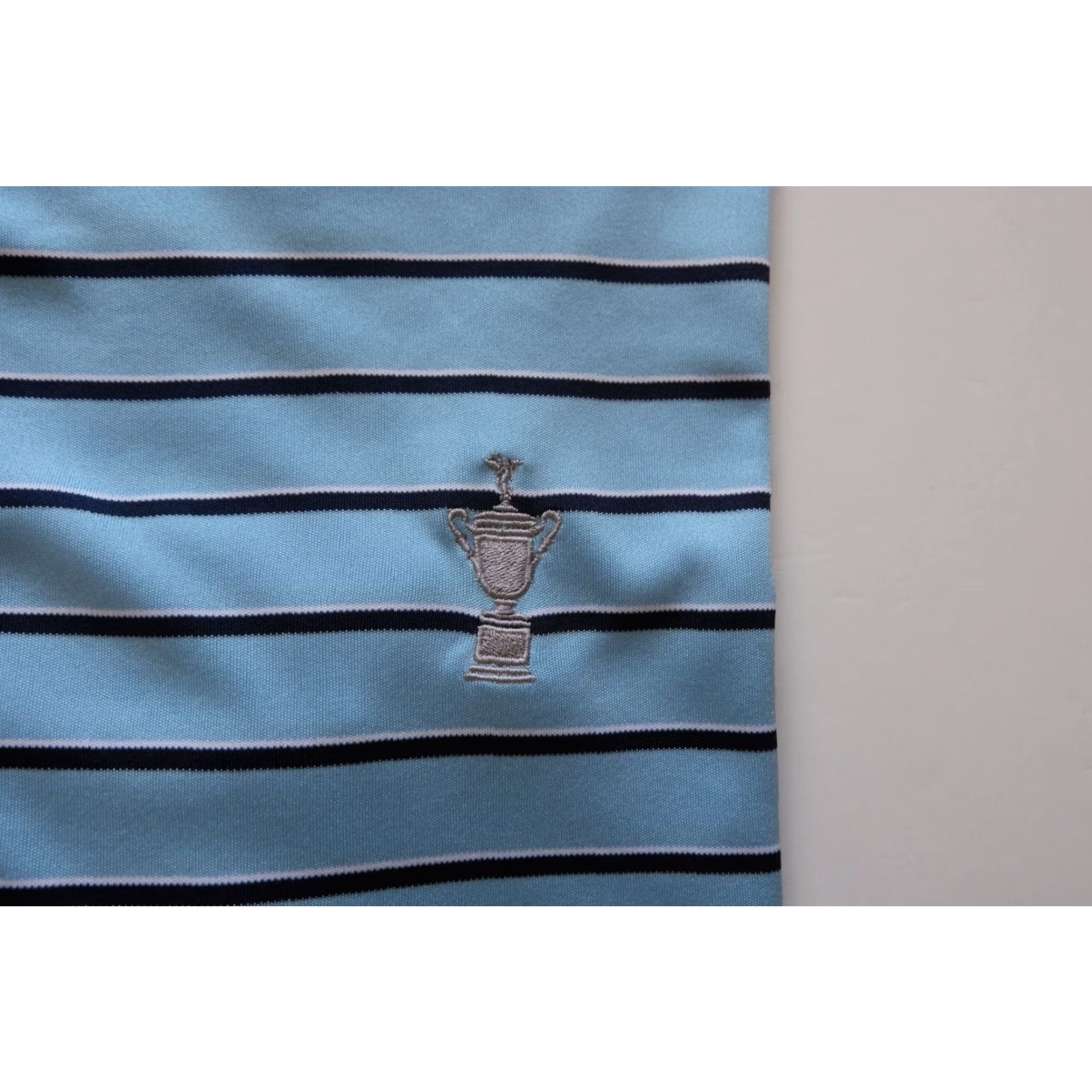 Ralph Lauren RALPH LAUREN POLO GOLF US OPEN TORREY PINES 121st STRIPE T SHIRT VTG Y2K XL MEN'S POLO SHIRT BLUE STRIPED LOGO Size US XL / EU 56 / 4 - 4 Thumbnail