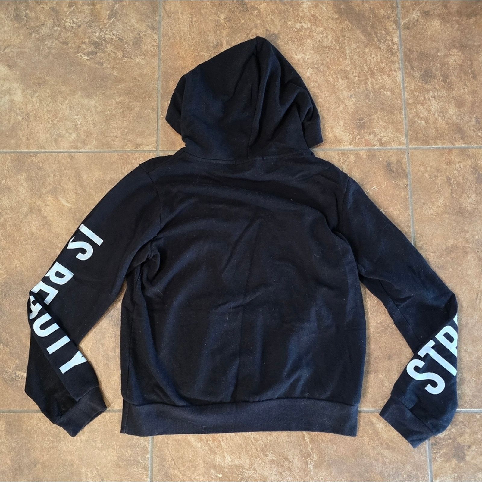 Forever 21 Black | F21 | Strength Is Beauty Hoodie Size L / US 10 / IT 46 - 2 Thumbnail