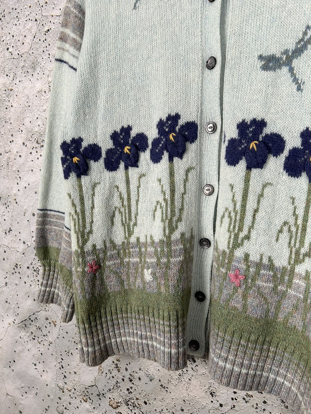 Vintage Vintage Wool Sweater Knitted Avantgarde Handmade England 90s Size US L / EU 52-54 / 3 - 4 Thumbnail