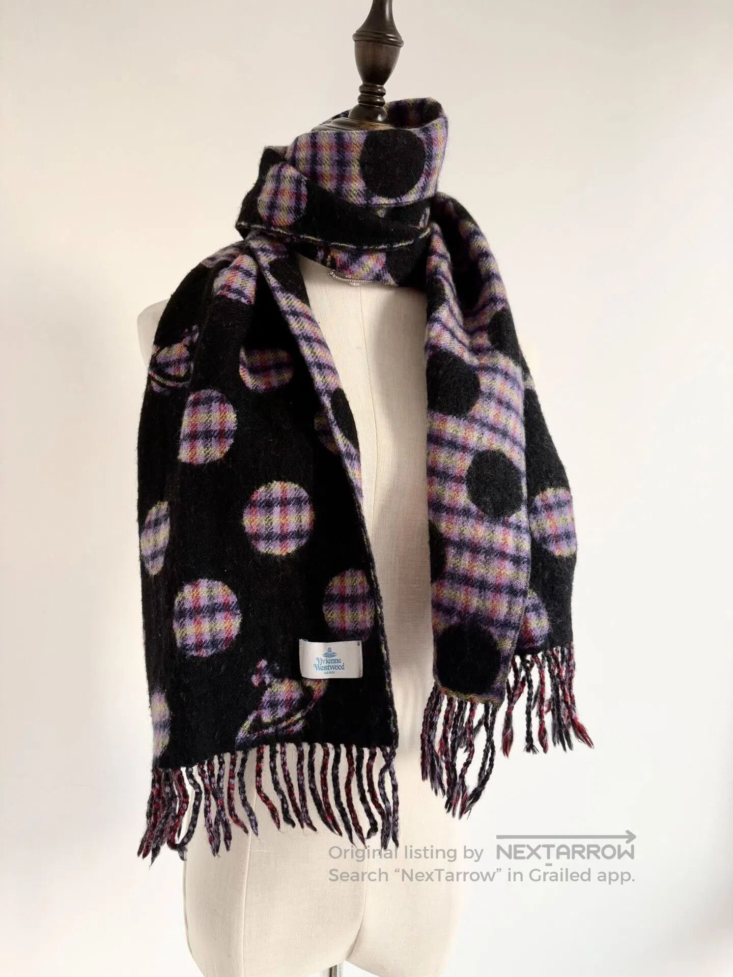 Vivienne Westwood Vivienne Westwood Vintage Polka Dot Saturn Scarf. Size ONE SIZE - 3 Thumbnail