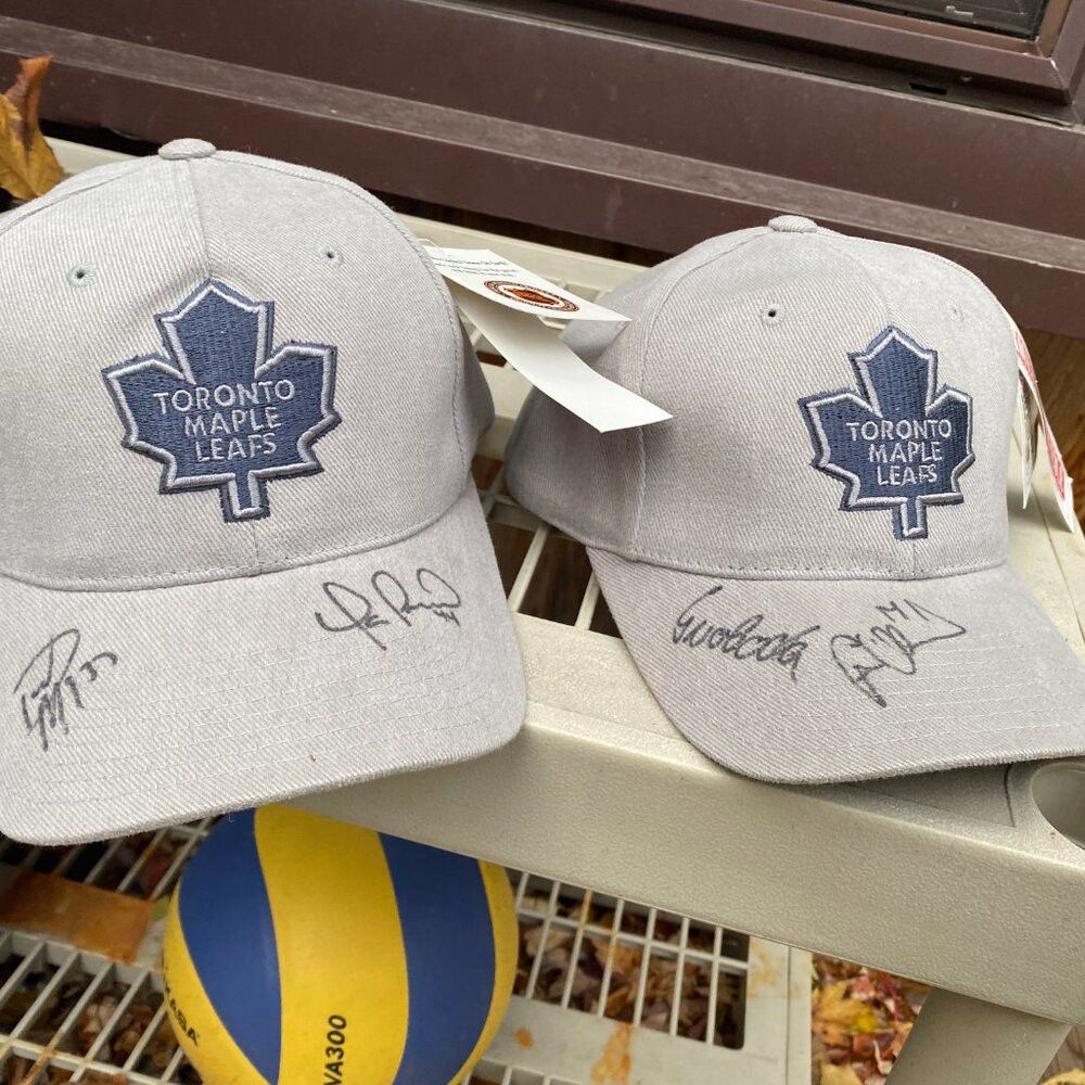 NHL 2X AUTOGRAPHED SIGNED Toronto Maple Leafs Hats BNWT Svoboda Size ONE SIZE - 3 Thumbnail