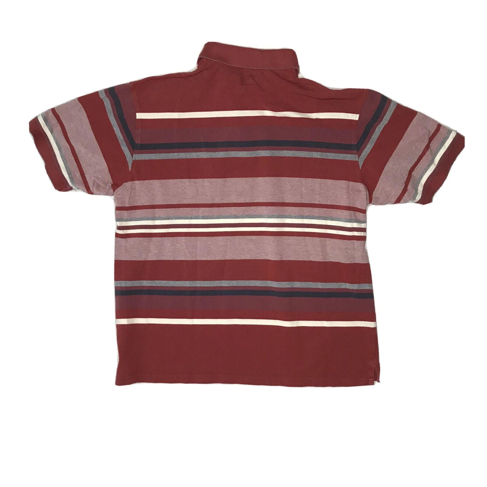John Ashford John Ashford Polo Shirt Men's Size XL Red Striped Tagless Size US XL / EU 56 / 4 - 2 Thumbnail