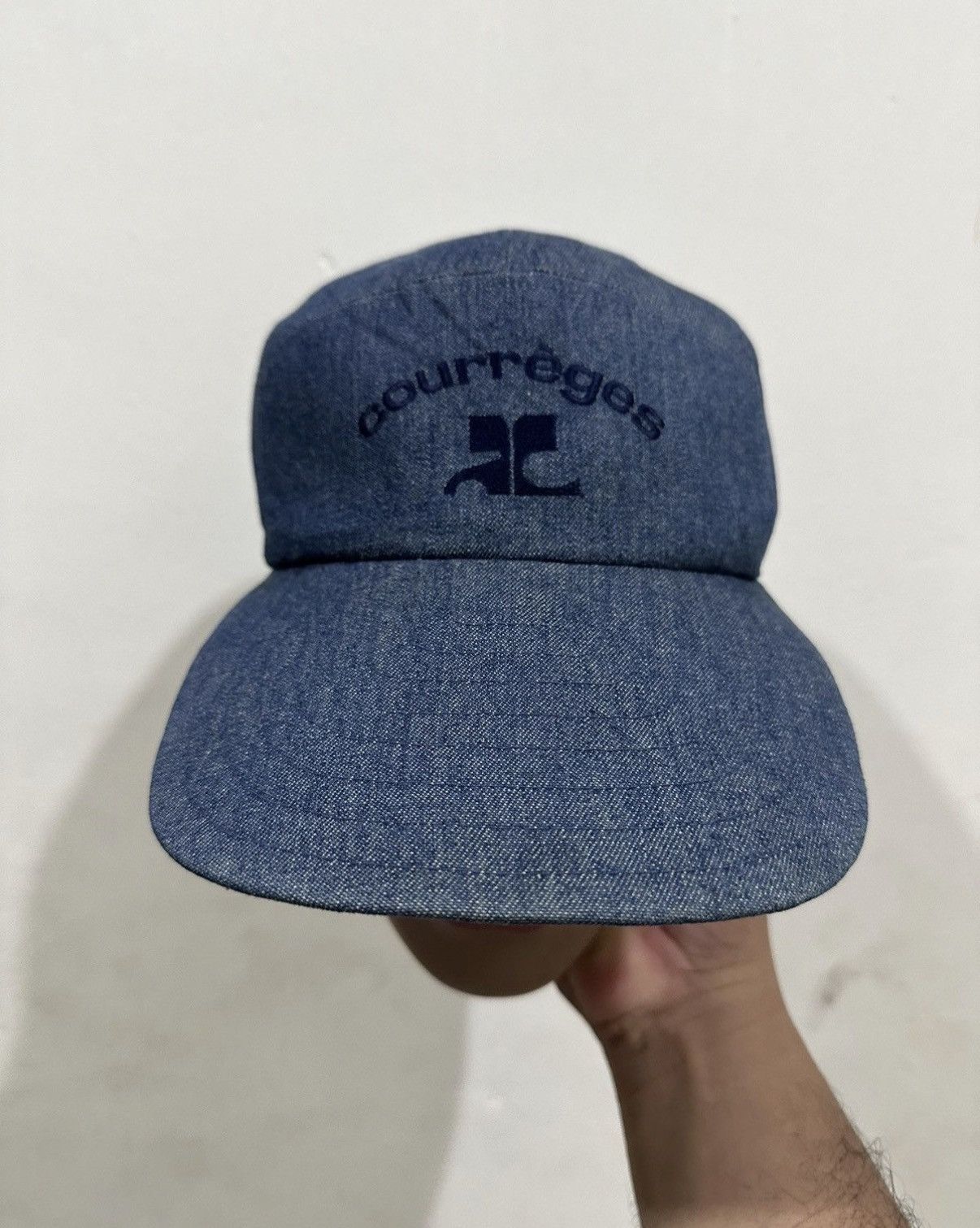 Courreges VTG Courreges Denim Hat Size ONE SIZE - 1 Thumbnail