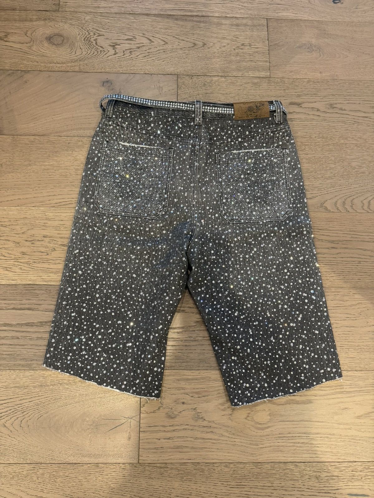 Birth of Royal Child Birth of Royal Child Swarovski Denim Cut-Off Shorts Size US 36 / EU 52 - 3 Thumbnail