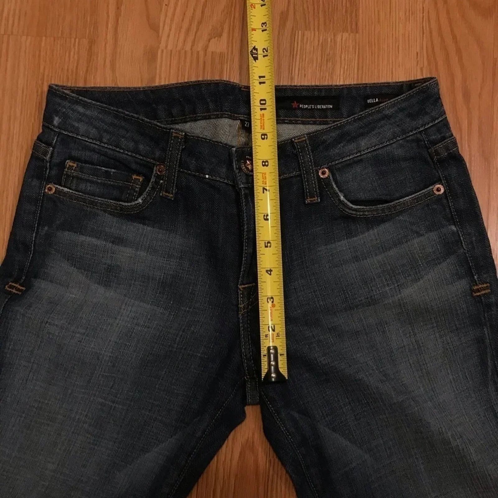 Anthropologie People’s Liberation Bella Bootcut Jeans Flare 27 Size 27" / US 4 / IT 40 - 7 Thumbnail
