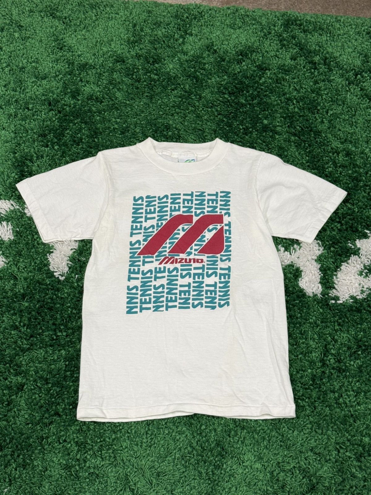Mizuno Vintage Mizuno Made in USA Logo Tee White Small Size US S / EU 44-46 / 1 - 1 Thumbnail