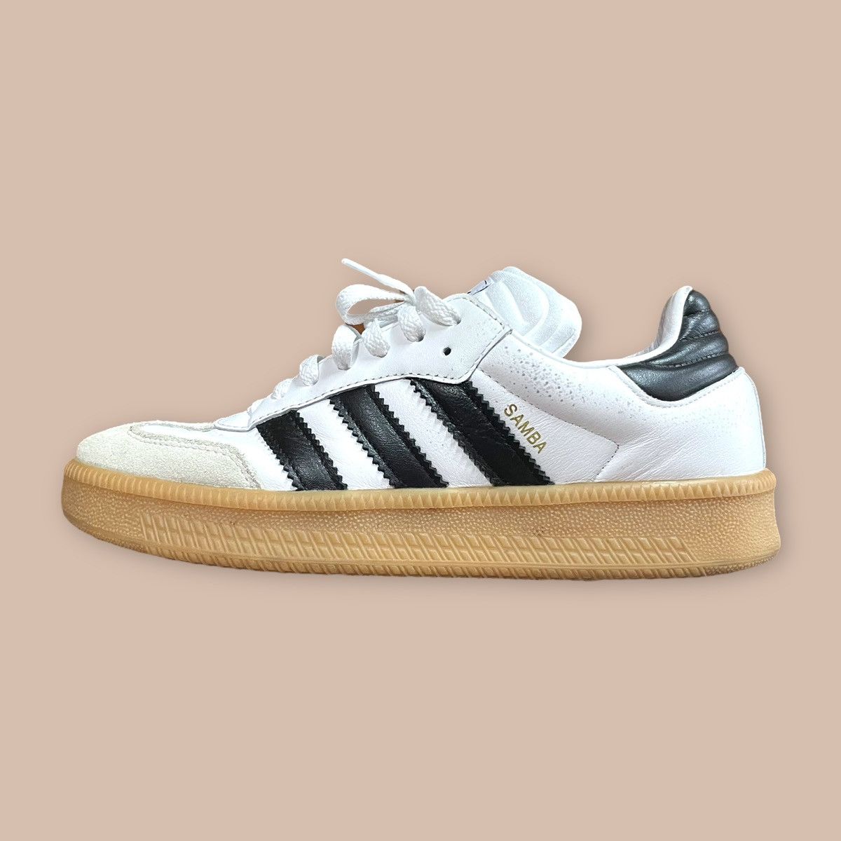 Adidas Adidas Samba XLG 'White Black Gum' Size US 9.5 / EU 42-43 - 16 Thumbnail