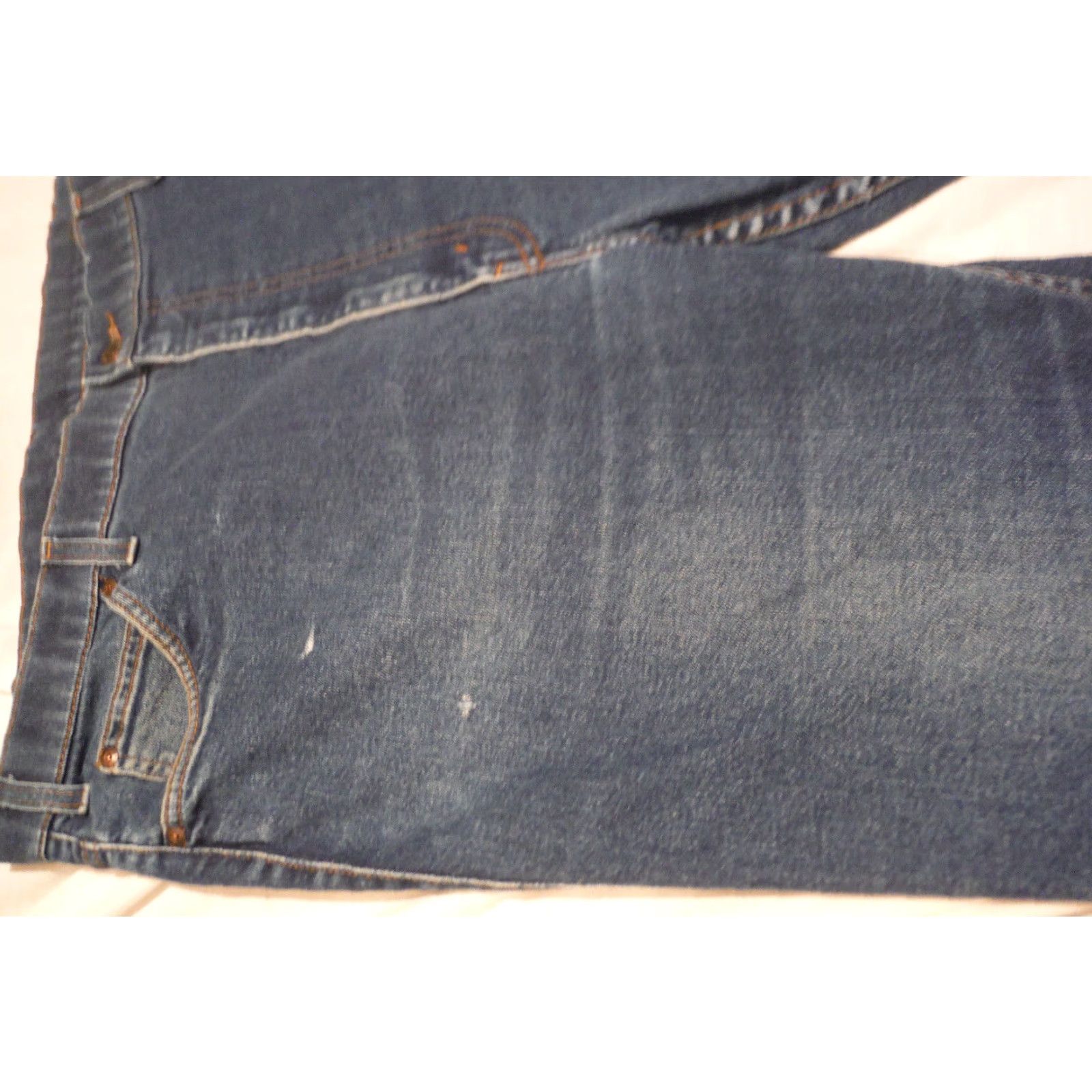 Denime VINTAGE 1985 LEVI'S Mens Blue Denim Jeans 40x32 Skosh Comfort Rockabilly Original Size US 40 / EU 56 - 5 Thumbnail