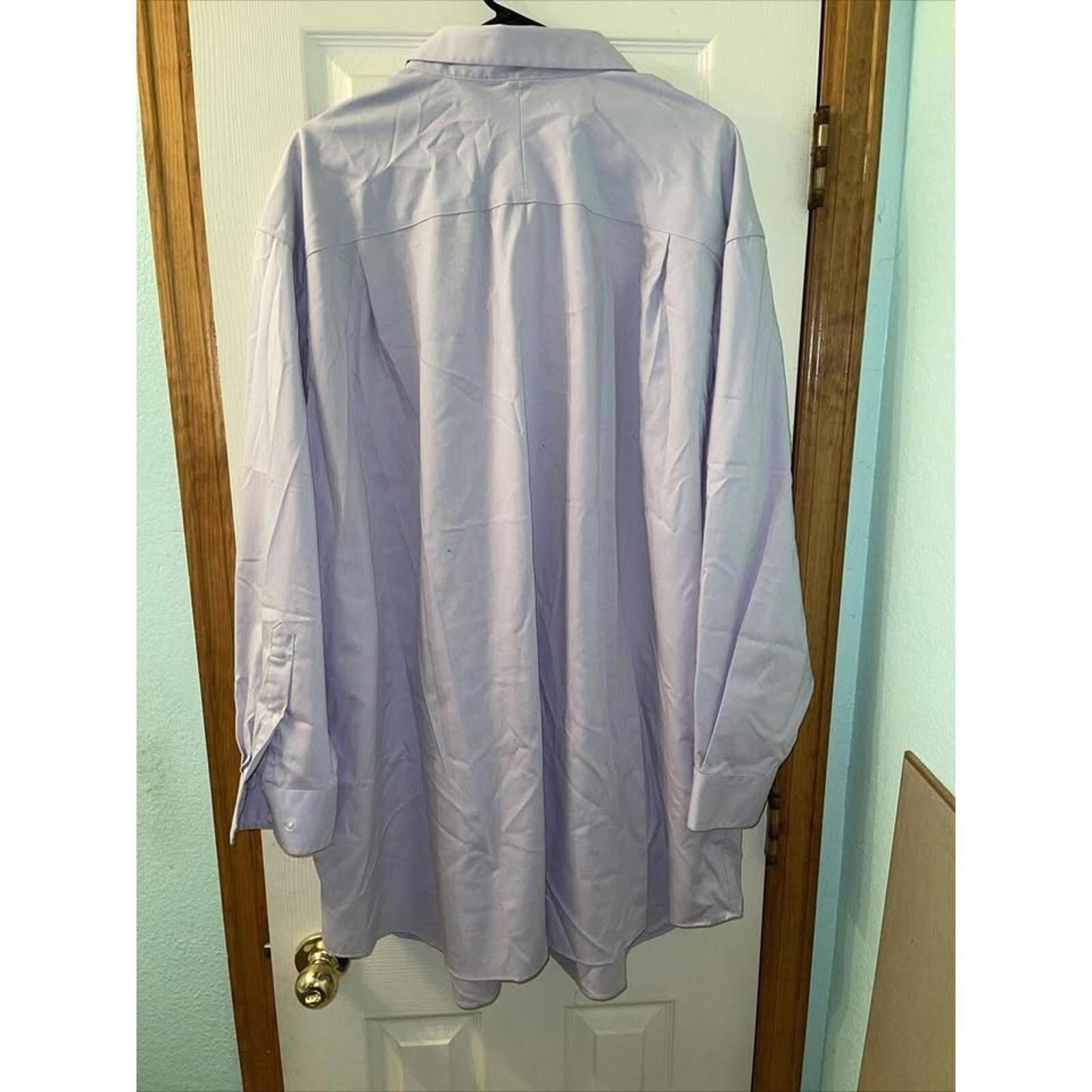 Other GS Men's Wrinkle-Free Long Sleeve Shirt - Light Purple Size US XXL / EU 58 / 5 - 8 Thumbnail