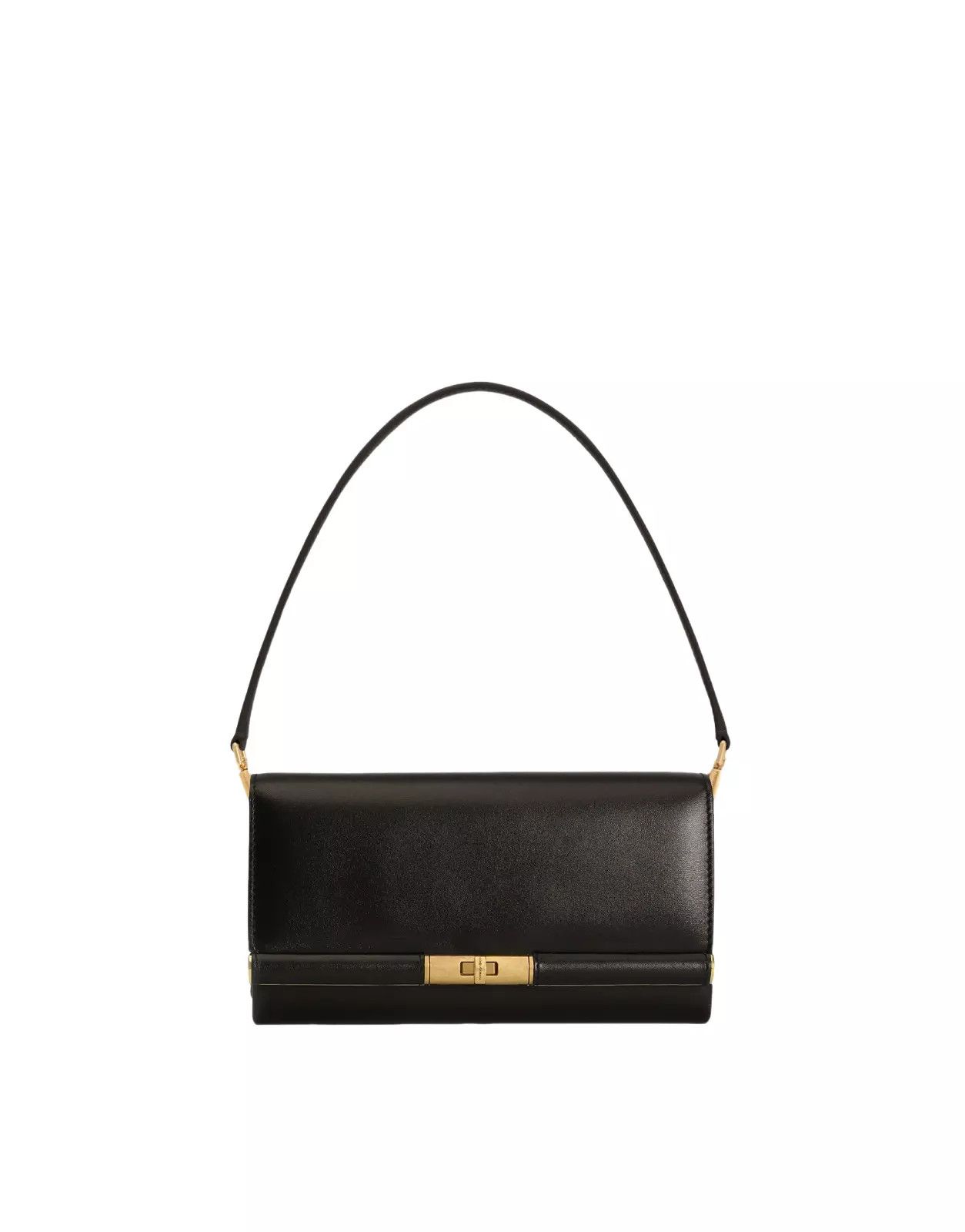 Dolce & Gabbana DOLCE&GABBANA Marlene Black Leather Shoulder Bag Size ONE SIZE - 1 Thumbnail