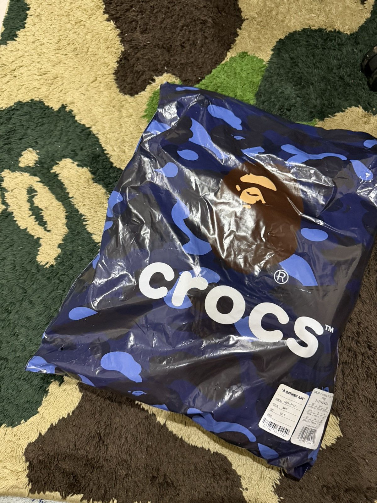 Bape × Crocs Bape x Crocs Size Uk9 fit Uk10 Size US 9 / EU 42 - 2 Thumbnail