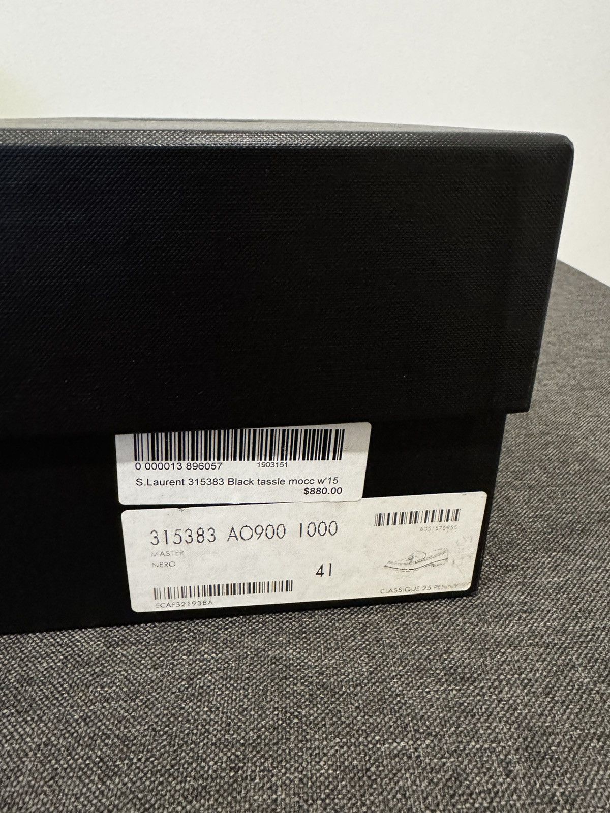 Saint Laurent Paris Saint Laurent Black Tassle Moccasters Size US 8 / EU 41 - 14 Thumbnail