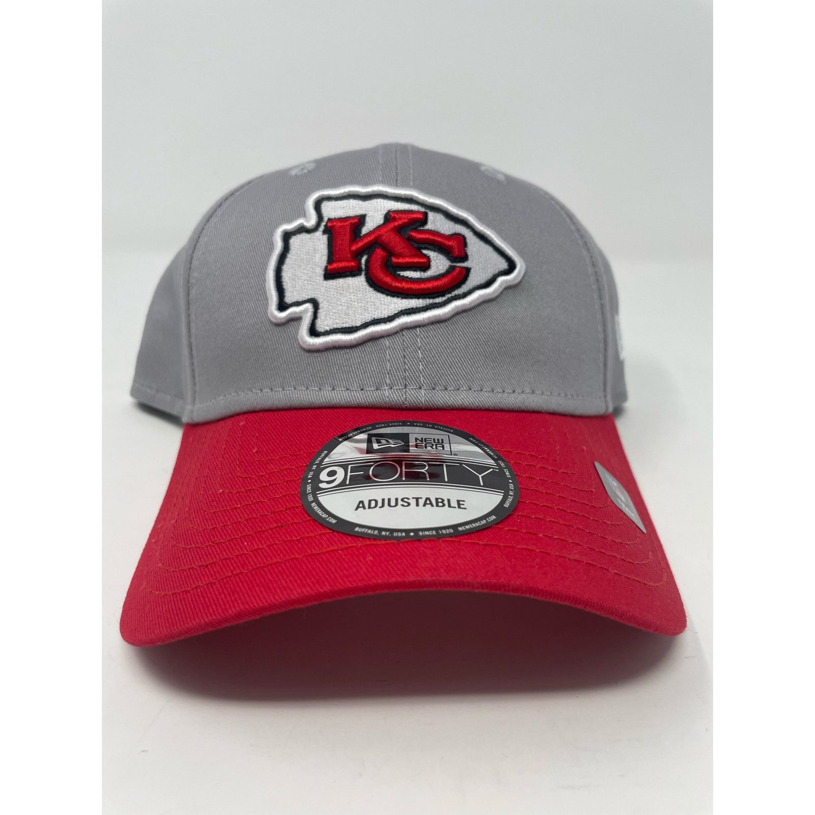 New Era Kansas City Chiefs New Era Gray 9FORTY NFL Snapback Hat Size ONE SIZE - 1 Thumbnail