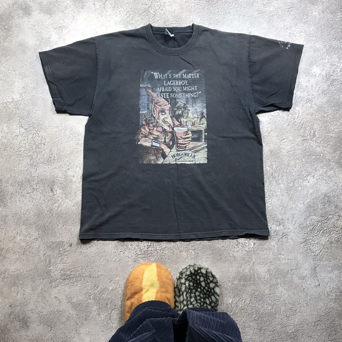 Band Tees VINTAGE ADULT FADED HOBGOBLIN LAGERBOY FUNNY TEE Y2K 90s Size US XL / EU 56 / 4 - 2 Thumbnail