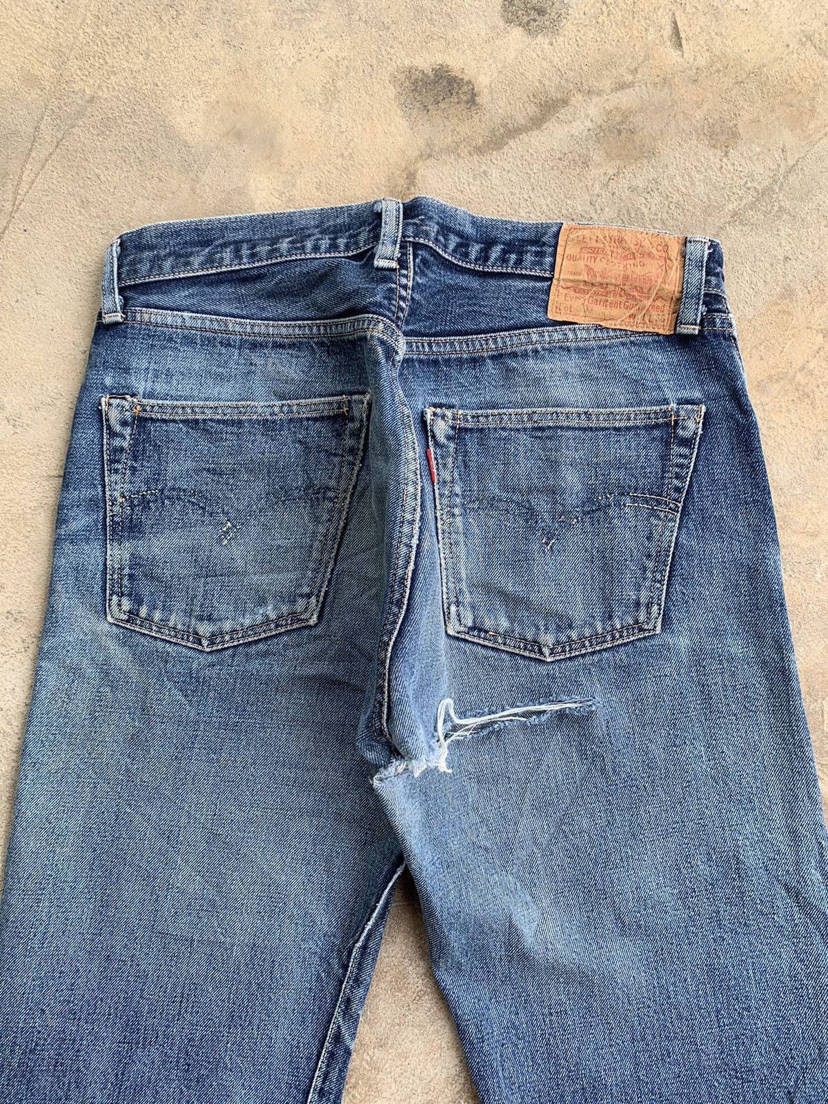 Levi's Vintage Levis Big E 501XX Selvedge Distressed Denim Size US 30 / EU 46 - 17 Thumbnail