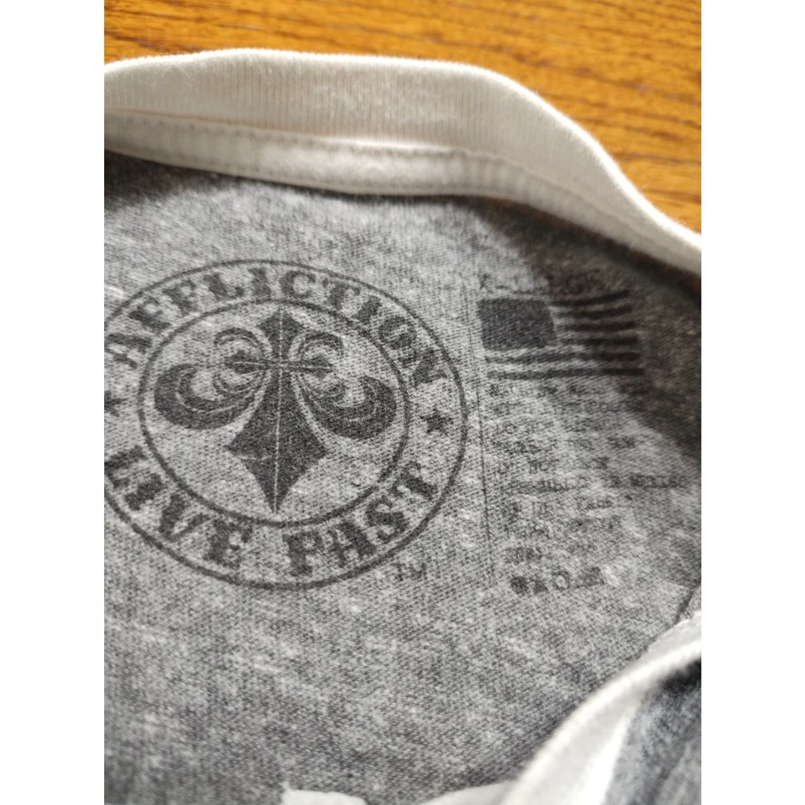 Affliction Affliction T-Shirt Mens XL Gray White Jersey Style Live Fast Size US XL / EU 56 / 4 - 3 Thumbnail
