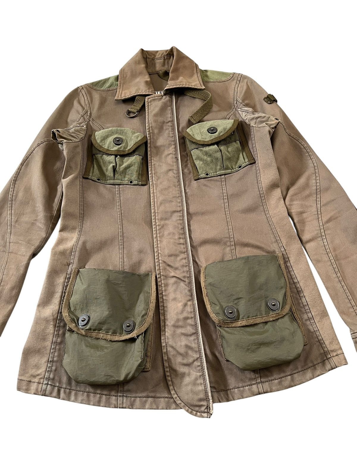 Le Grande Bleu (L.G.B.) Vintage 1990s LGB Military Cargo Jacket Size US XS / EU 42 / 0 - 7 Thumbnail