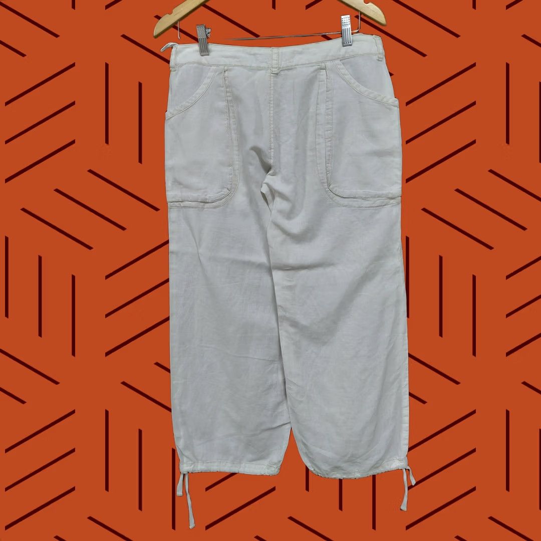 Free People Free People White Cargo Pants Women Size 4 Drawstring Relaxed Capri Pants Casual Travel Size 27" / US 4 / IT 40 - 1 Thumbnail
