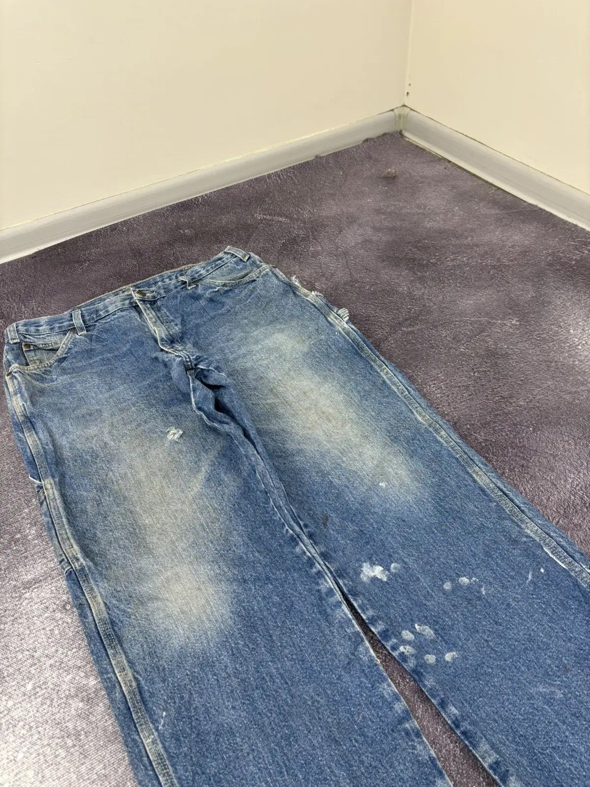 Dickies × Vintage Vintage Dickies Y2K Blue American Denim Work Hype Jeans Size US 36 / EU 52 - 9 Thumbnail