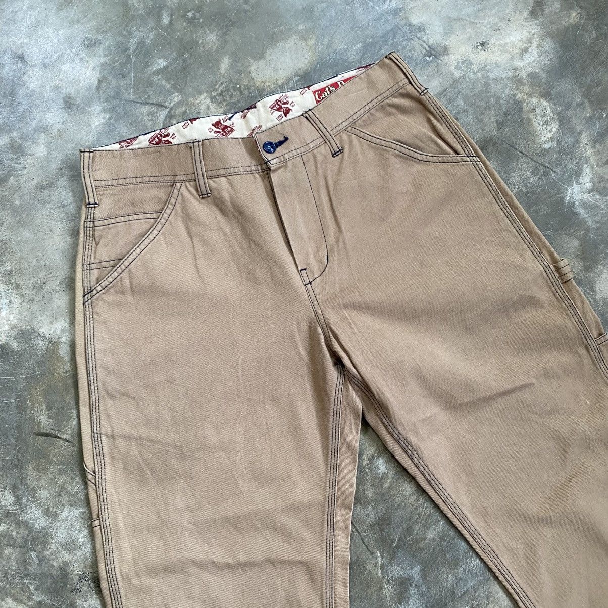 CAT'S PAW 2000s Cat's Paw By Toyo Enterprice Carpenter Pants Size US 29 - 3 Thumbnail