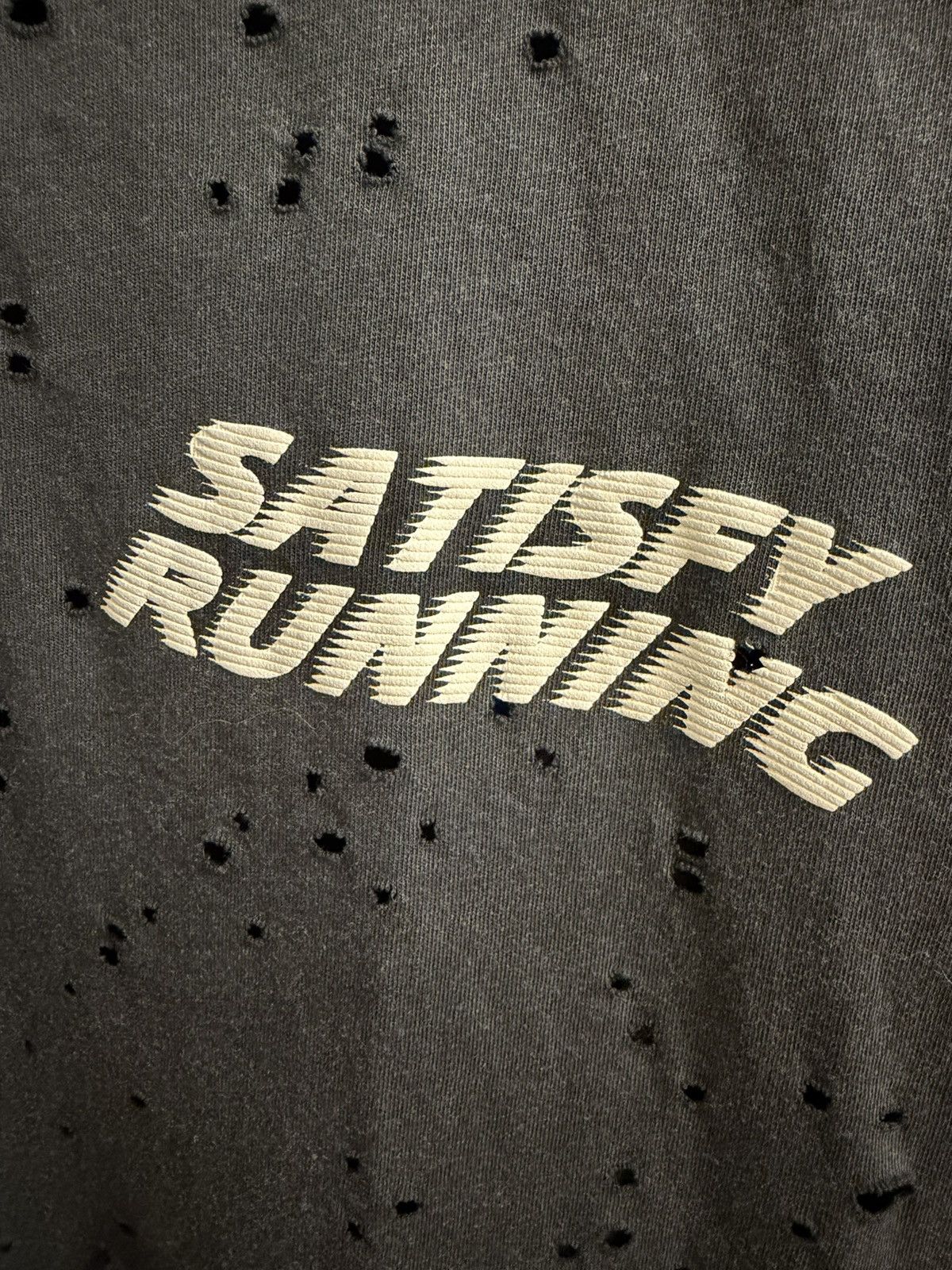Satisfy Moth-Eaten Distressed Tee Size US M / EU 48-50 / 2 - 2 Thumbnail