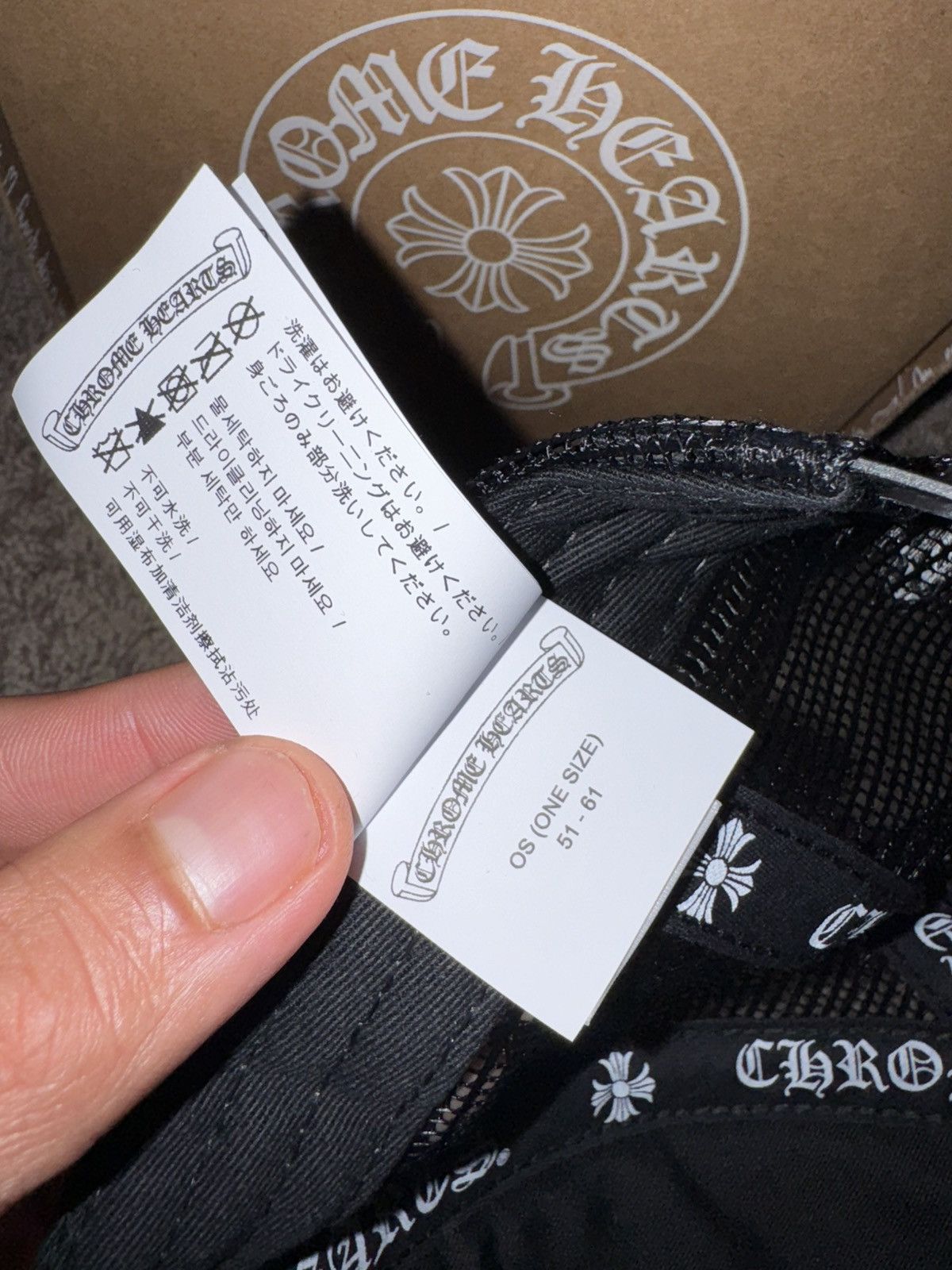 Chrome Hearts Chrome Hearts Calf Hair Triple Cementery Cross - Trucker Hat Size ONE SIZE - 8 Thumbnail