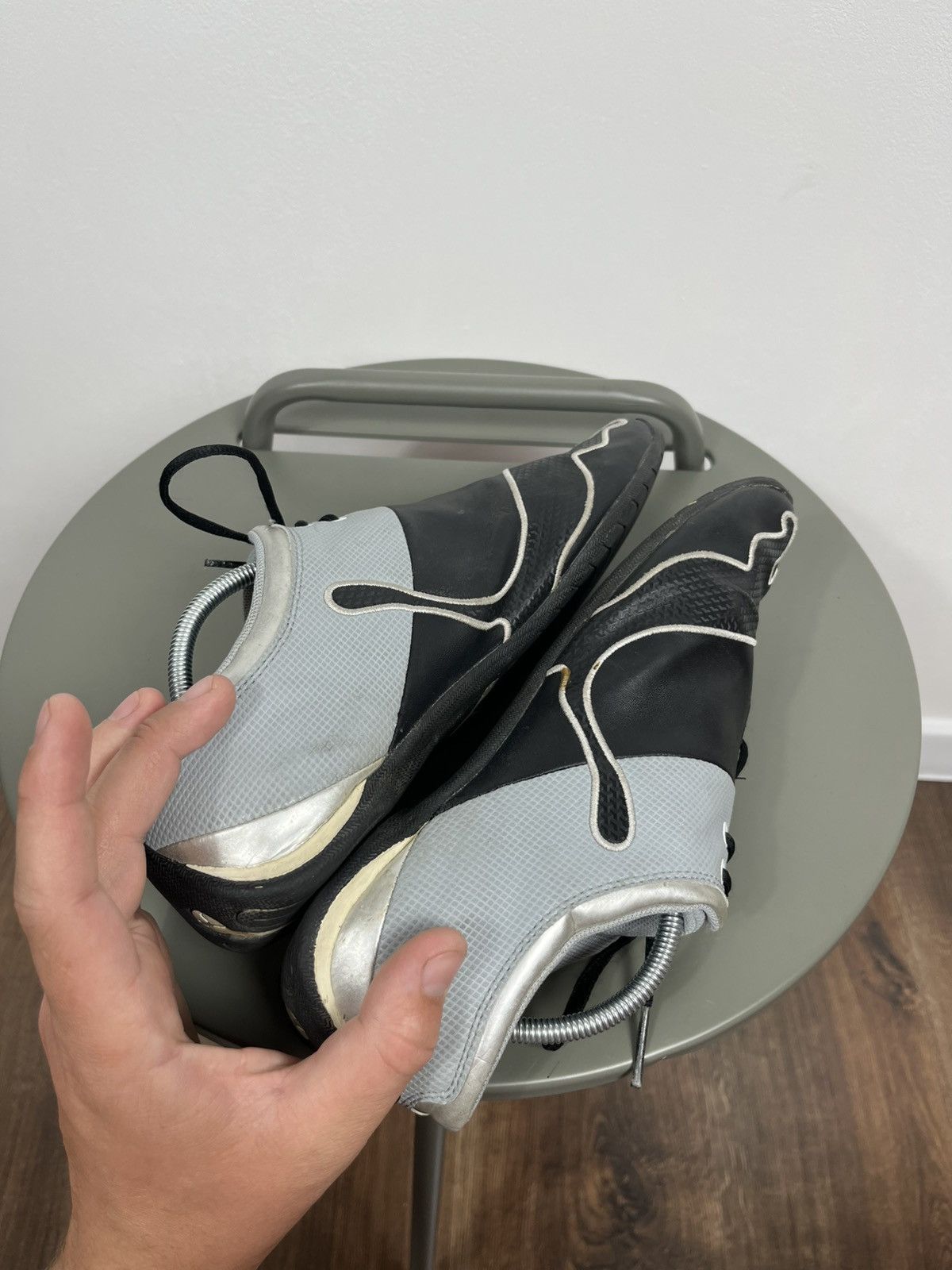 Puma × Vintage Puma Drift Cat Sneakers Black Silver Racing Style Size 39 Size US 7 / IT 37 - 6 Thumbnail