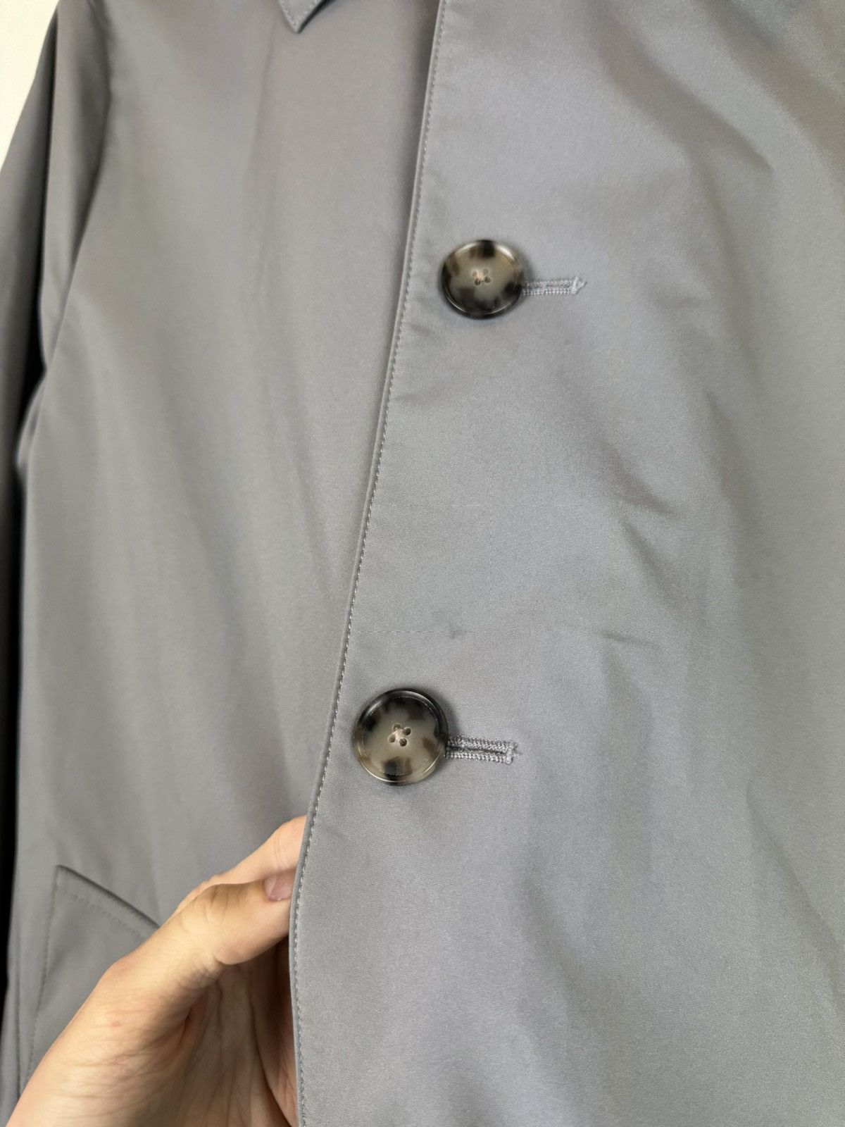 SHINE LUXURY ATELIER MUNRO Frost GGray Car Coat Loro Piana Storm System M Size US M / EU 48-50 / 2 - 14 Thumbnail