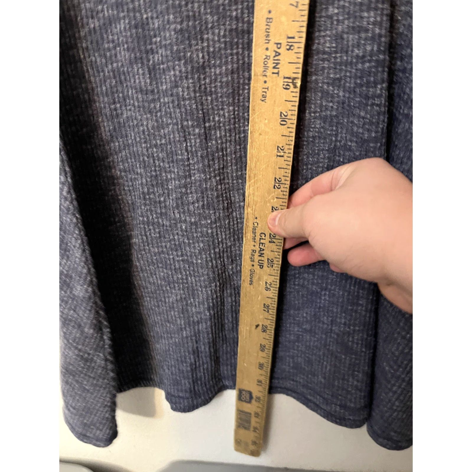 Abercrombie & Fitch Abercrombie & Fitch Sweater Dress Shirt Women Short A-Line Blue Knit Long Sleeve Round Neck Pullover Pocketed M Petite Size L / US 10 / IT 46 - 4 Thumbnail