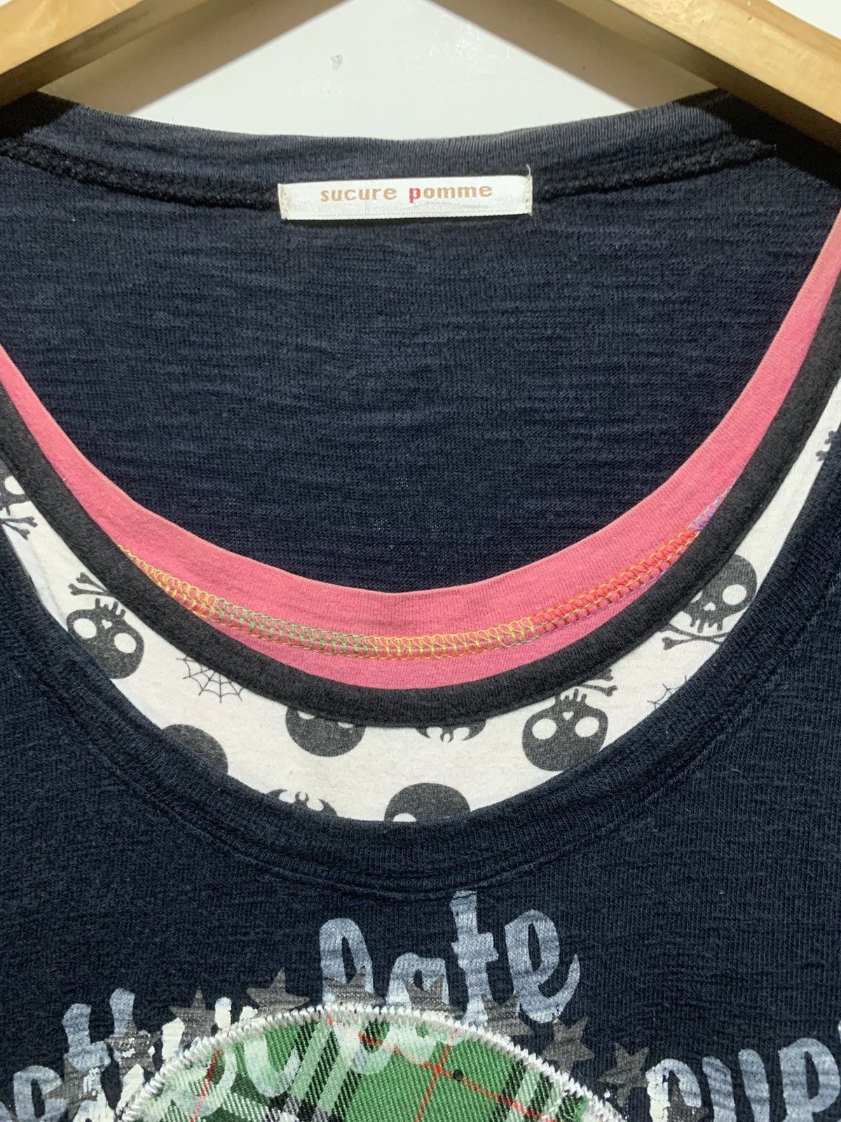 Hysteric Glamour × Undercover Japanese Sucure Pomme Skull Poem Triple Layer LongSleeve Tee Size US M / EU 48-50 / 2 - 10 Thumbnail