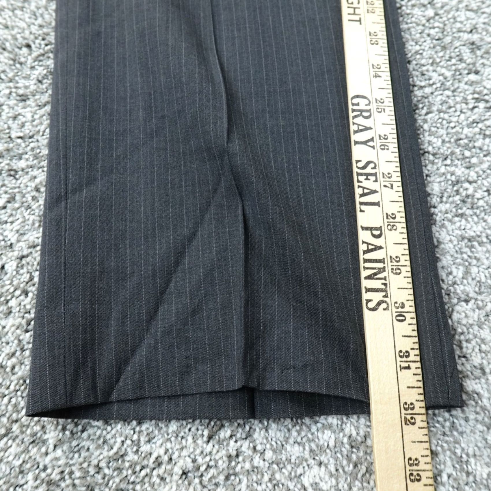 Banana Republic Banana Republic Pants Mens 33X32 Gray Wool Chino Trouser Dress Slacks Stretch Size US 33 - 3 Thumbnail