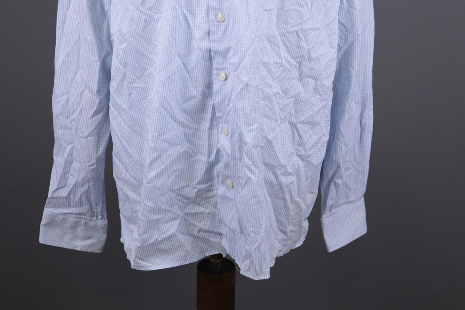 Eton Eton Contemporary Check Blue Shirt Size 45 17.75 XXL Size US XXL / EU 58 / 5 - 2 Thumbnail