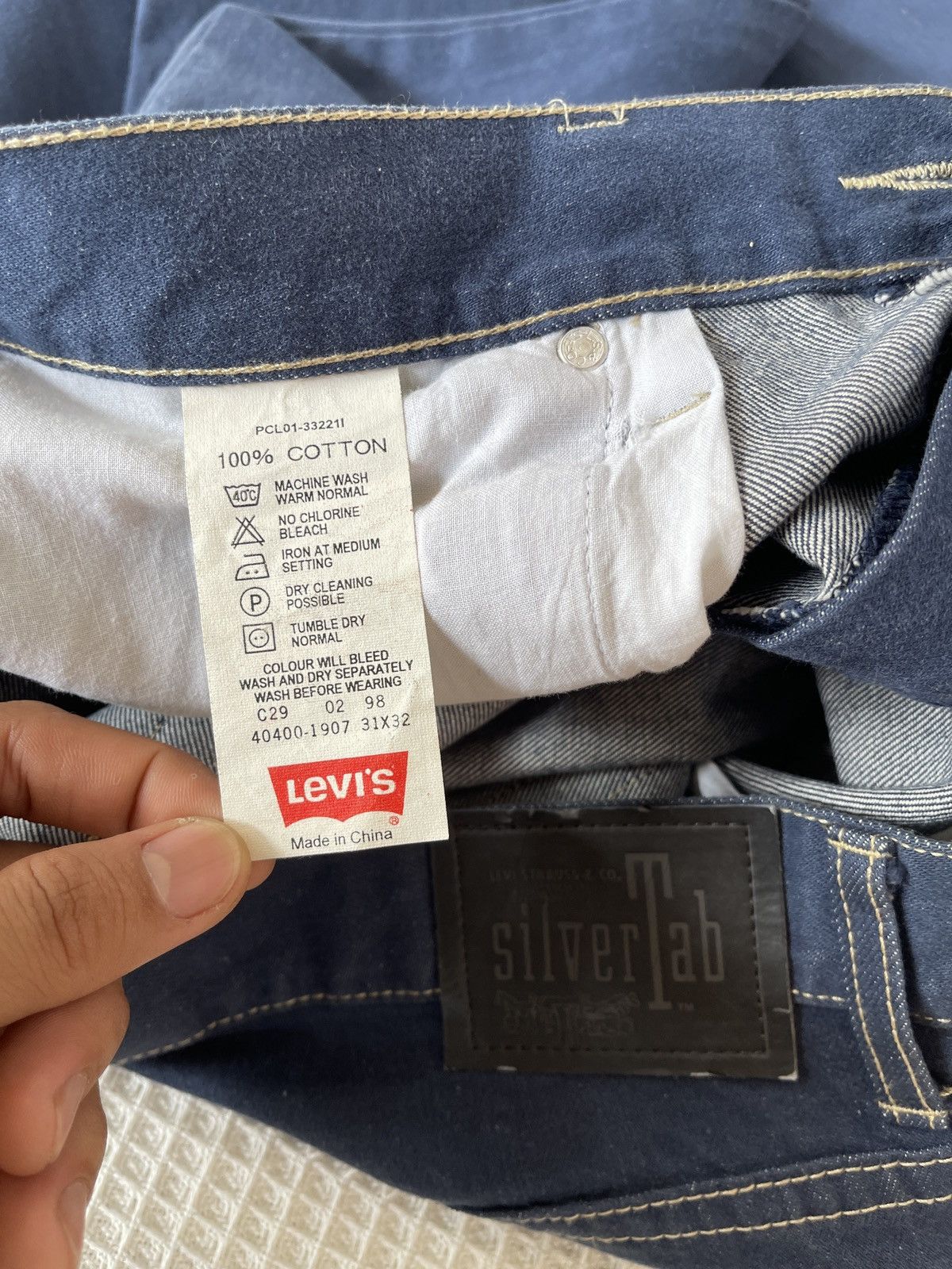 Levi's Hype‼️Vintage’90s🔥Levi’s SilverTab🔥Baggy Jeans Size US 34 / EU 50 - 11 Thumbnail