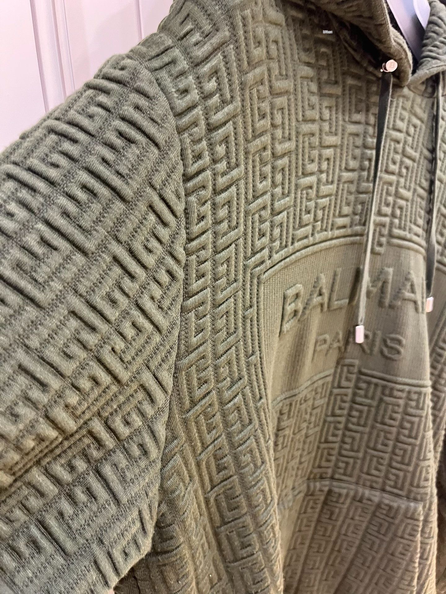 Balmain Balmain Classic 3D Palace Olive Hoodie Size US S / EU 44-46 / 1 - 9 Thumbnail