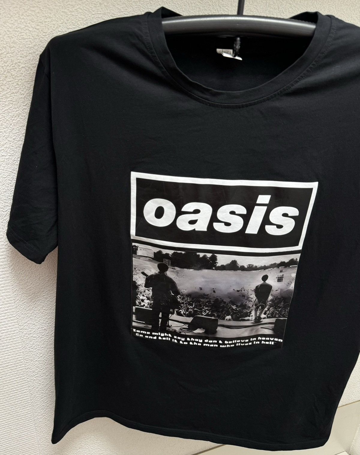 Band Tees Oasis big logo vintage black t-shirt Xl-Xxl 2xl boxlogo sing Size US XXL / EU 58 / 5 - 4 Thumbnail