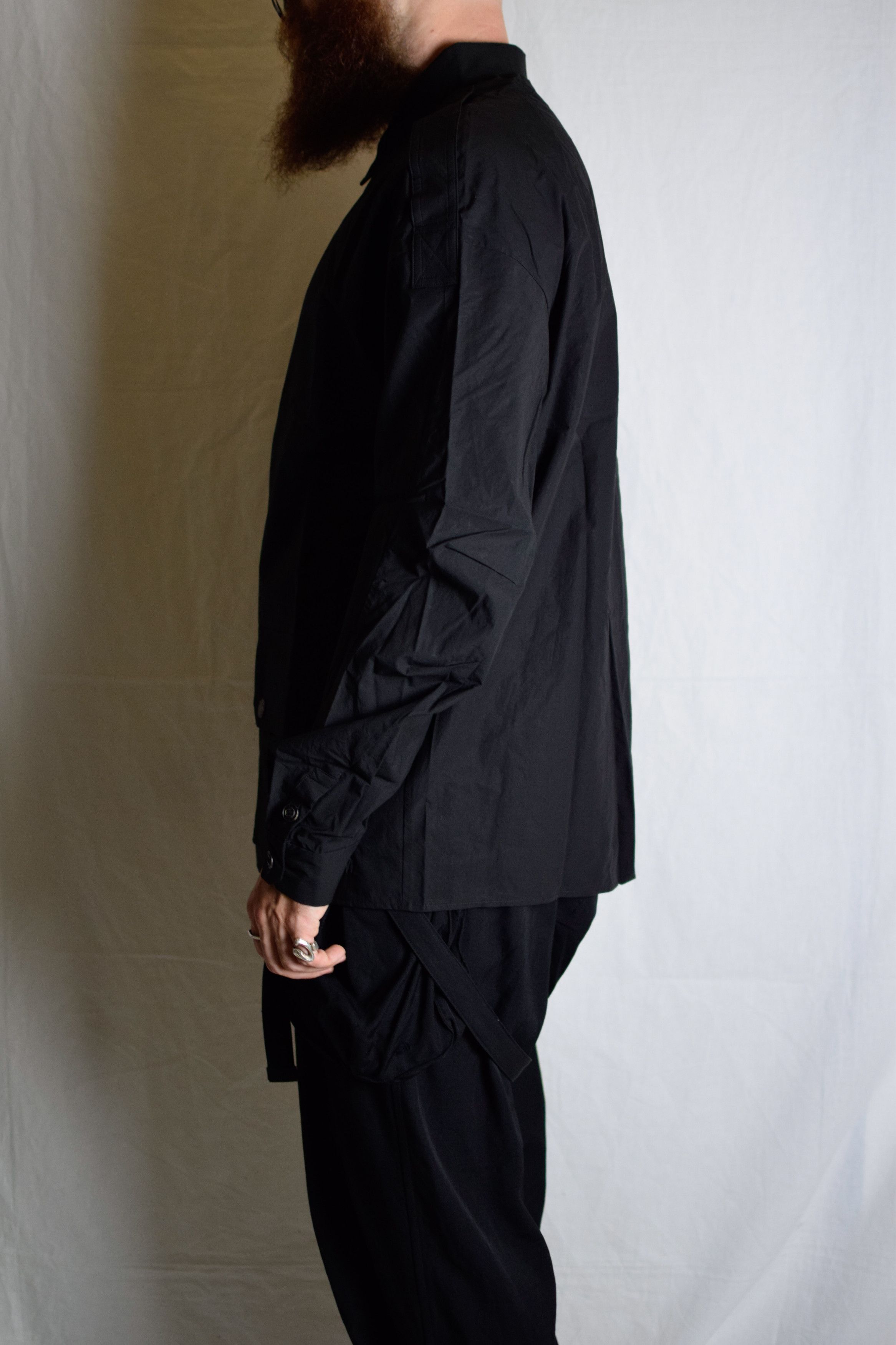 Devoa Devoa SS25 Military Black Shirt - SHC-DSLEH Size US L / EU 52-54 / 3 - 5 Thumbnail
