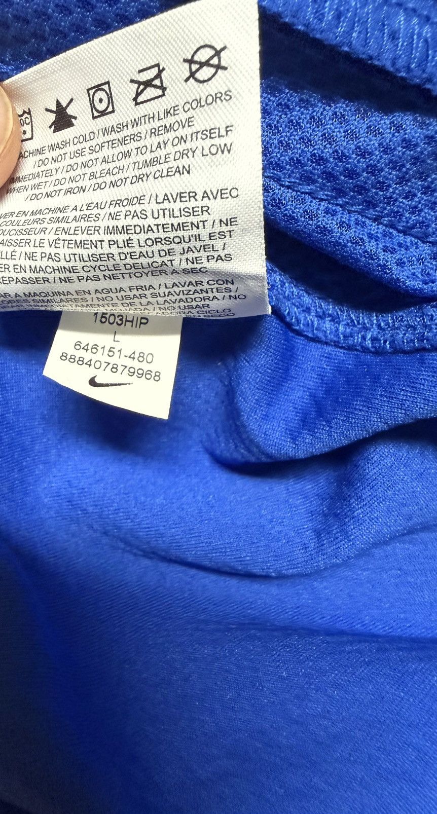 Nike Nike DriFit Blue Basketball Workout Shorts size L Large Rare Size US 34 / EU 50 - 3 Thumbnail