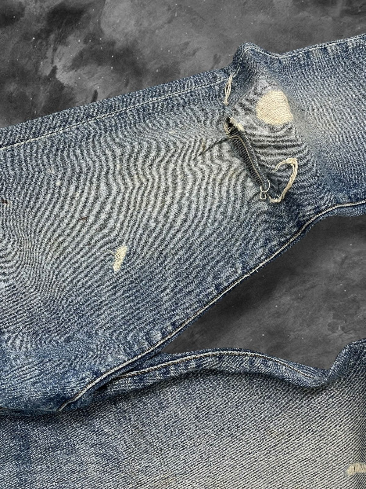 Japanese Brand Vintage 90s Designer Japan In The Attic Splash Grunge Denim Size US 30 / EU 46 - 6 Thumbnail