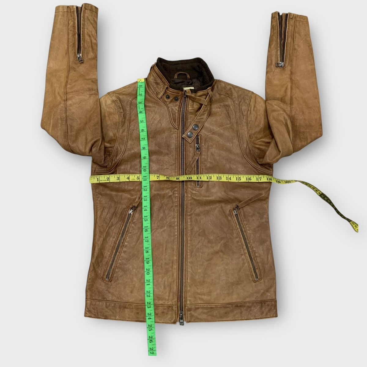 Journal Standard JOURNAL STANDARD JAPAN SHEEPSKIN LEATHER BIKER JACKET Size US S / EU 44-46 / 1 - 7 Thumbnail
