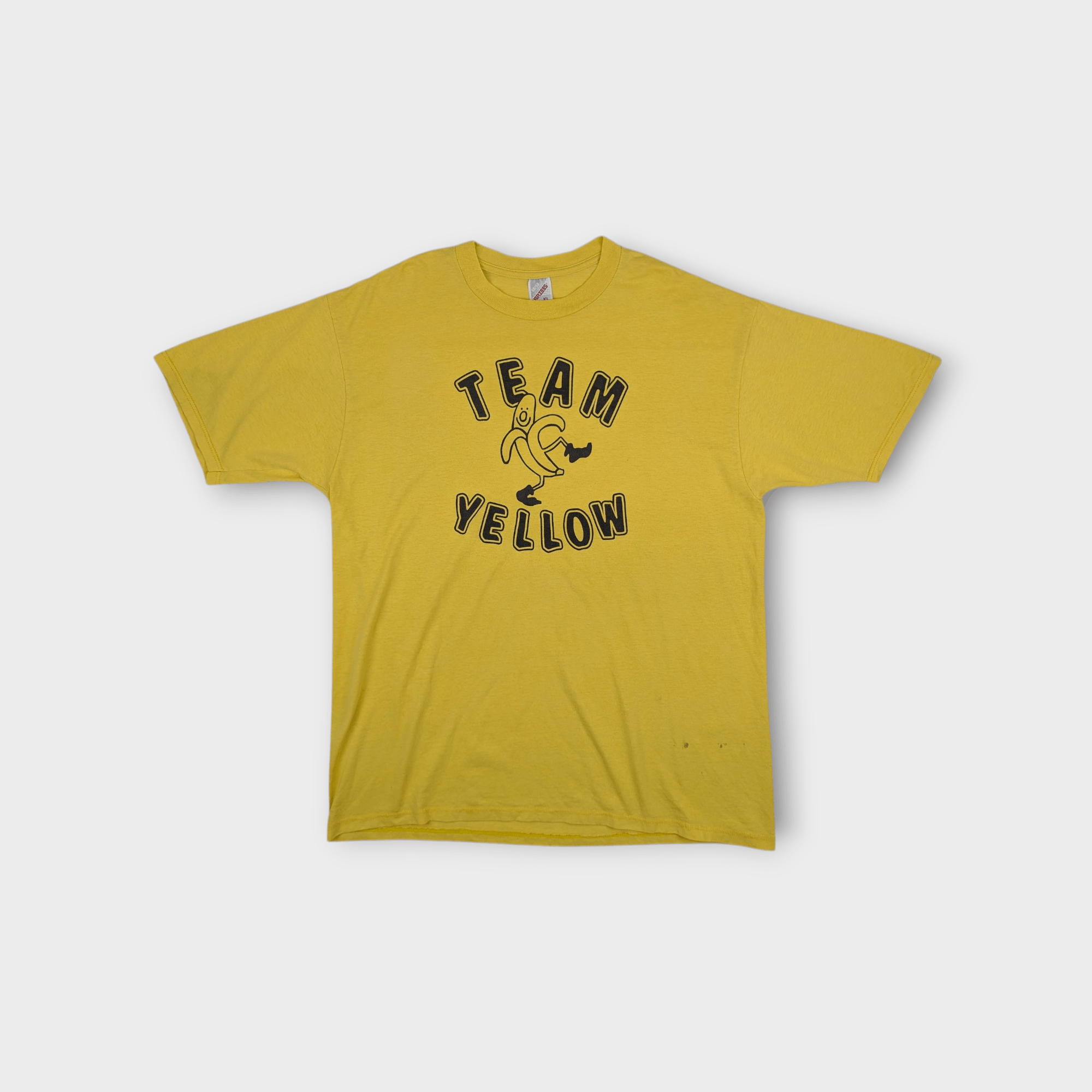 Jerzees Vintage 90's JERZEES Team Yellow Banana Graphic T-Shirt Size US XL / EU 56 / 4 - 1 Thumbnail