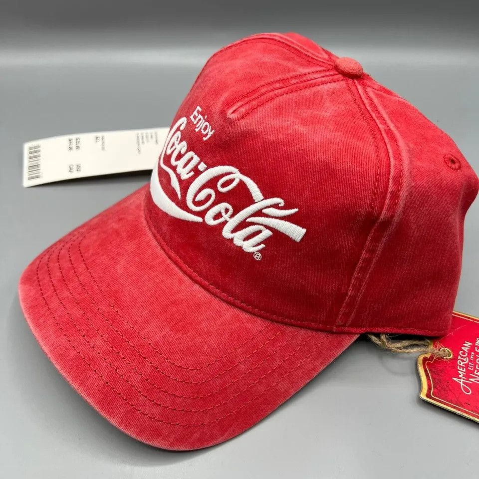 American Needle Coca Cola Coke Hat Men Washed American Needle Snap Back Cap Size ONE SIZE - 2 Thumbnail