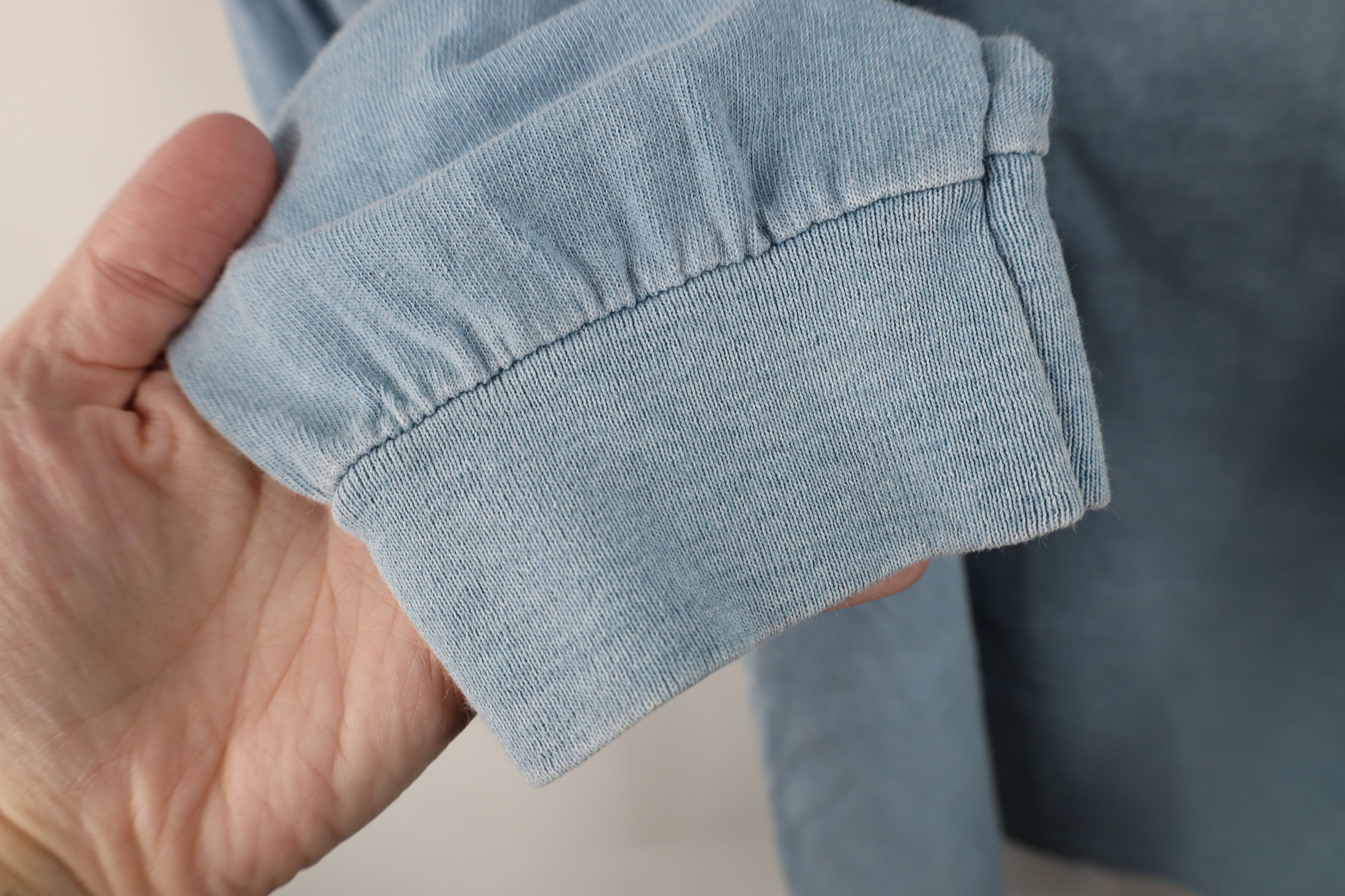 Vintage Vintage Y2K Pigment Dye Long Sleeve T-Shirt Blue Cotton Size US L / EU 52-54 / 3 - 7 Thumbnail