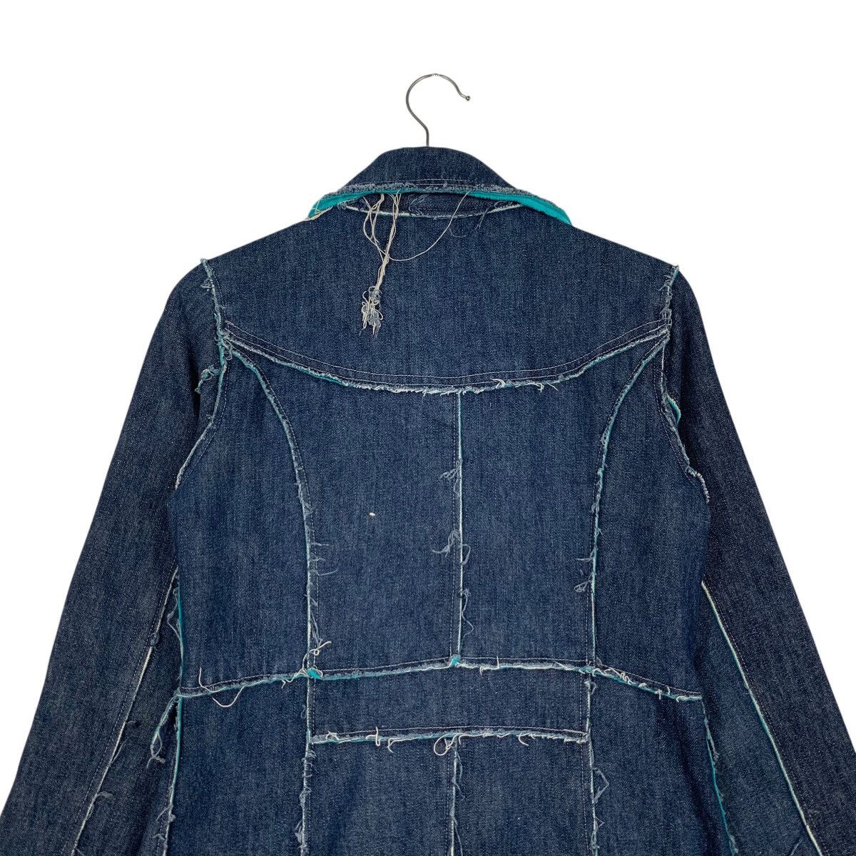 Japanese Brand B+L Double Breasted Deconstructed Denim Jacket #1939-C84 Size L / US 10 / IT 46 - 8 Thumbnail