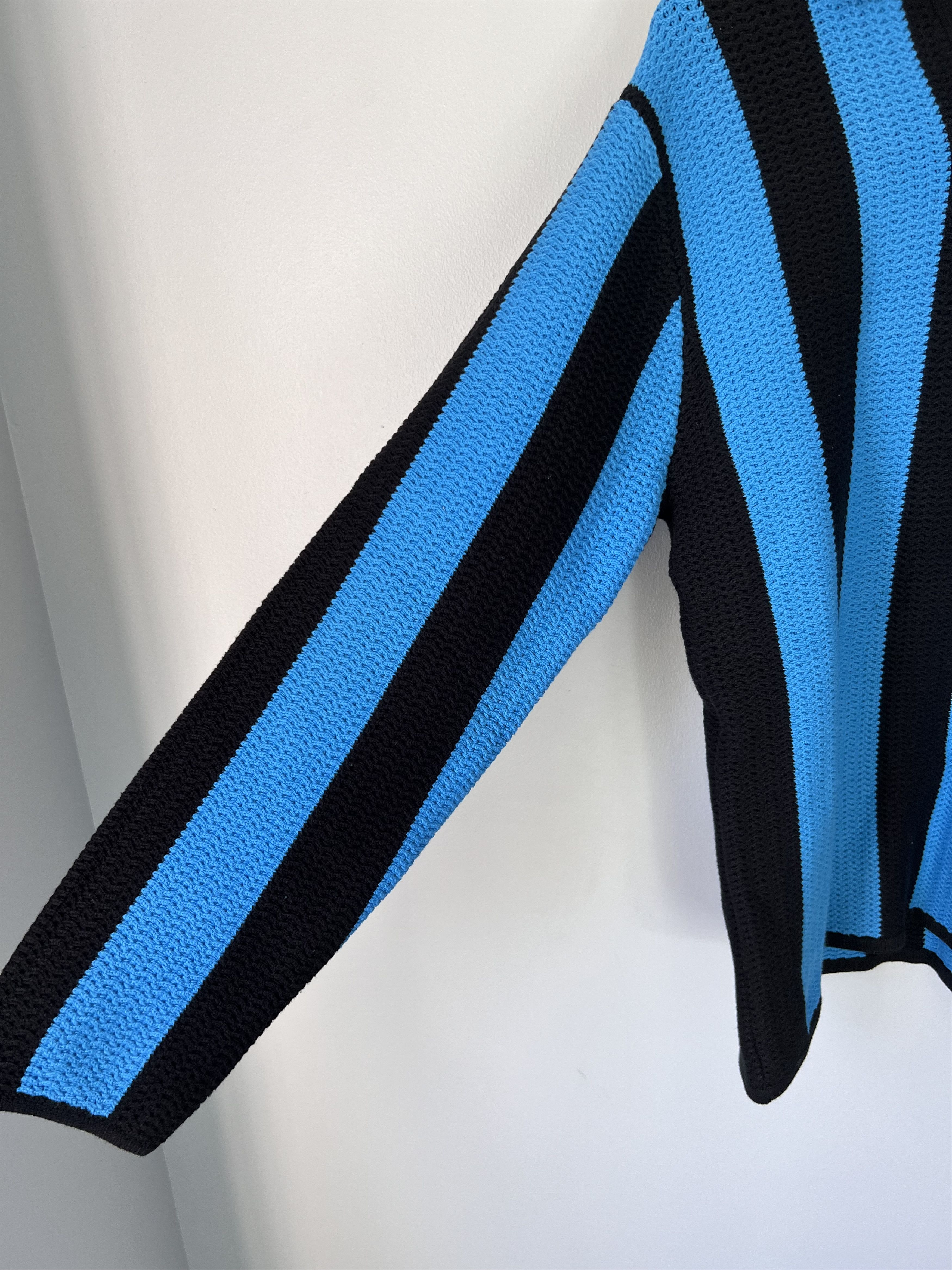 Aime Leon Dore Aime Leon Dore Long Sleeve Knit Soccer Jersey in Black Blue Size US M / EU 48-50 / 2 - 3 Thumbnail