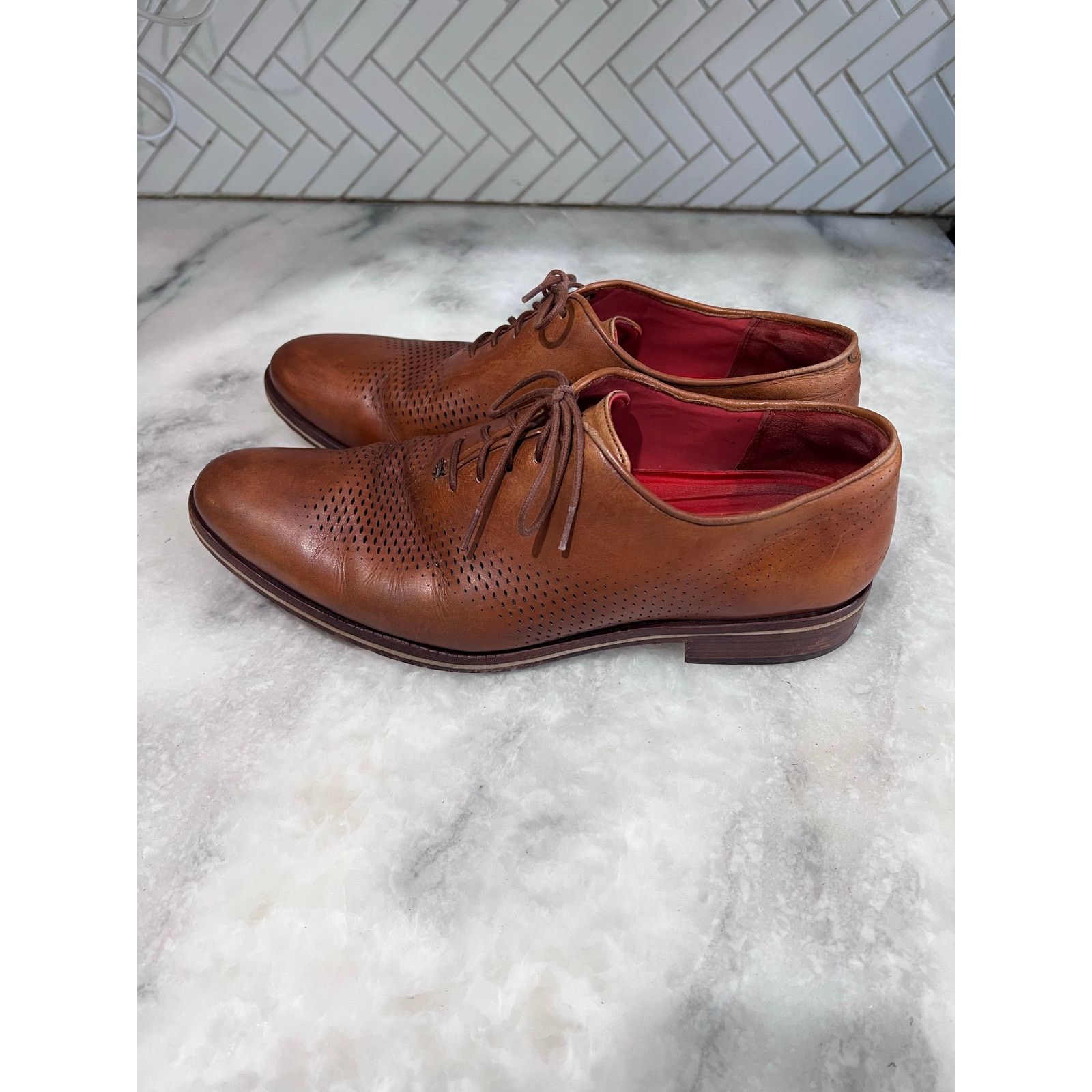 Cole Haan Cole Haan Washington Grand Laser Wingtip Oxford Shoes Sz 9 Size US 9 / EU 42 - 12 Thumbnail