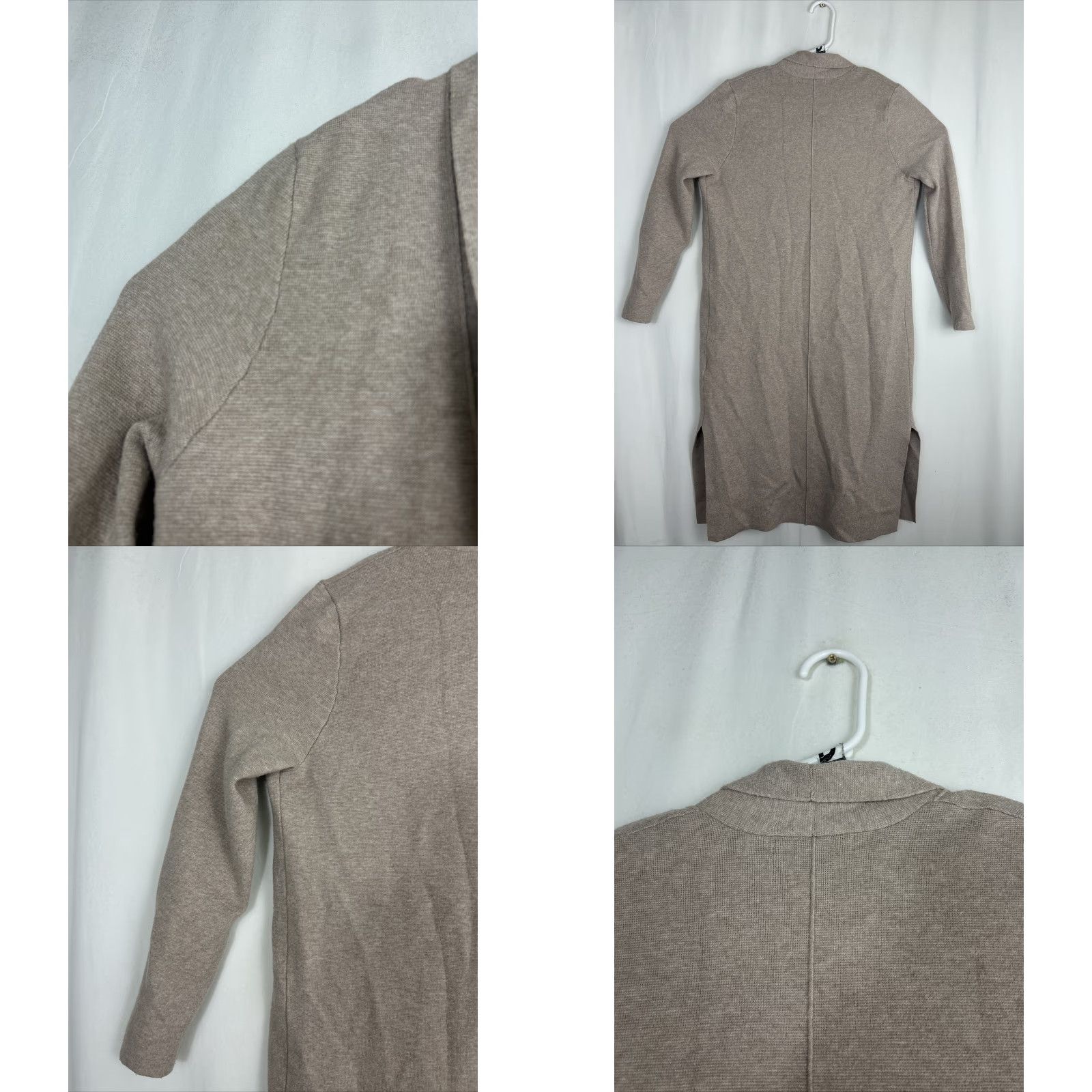 Banana Republic Banana Republic Cardigan Womens Small Open Duster Light Taupe Brown Nylon Polyester Viscose Long Sleeve sweaters Size S / US 4 / IT 40 - 9 Thumbnail
