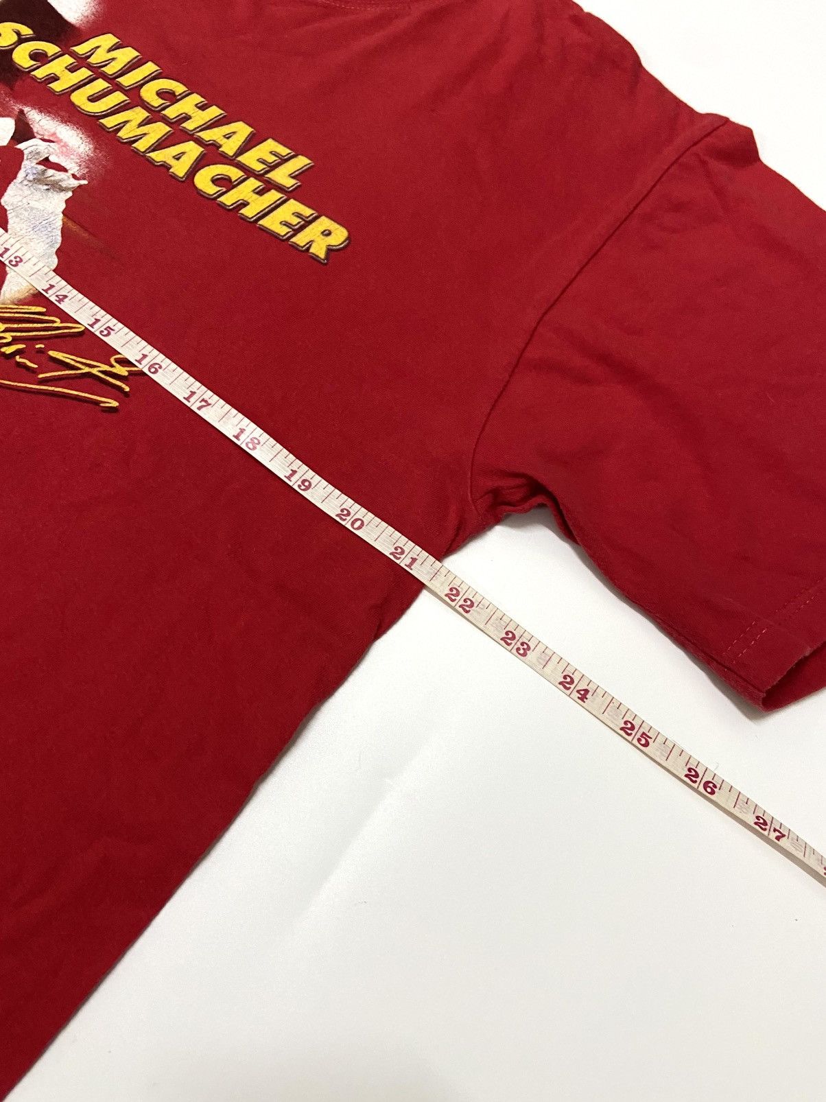 Japanese Brand MICHAEL SCHUMACHER WORLD CHAMPION SIGNED TEE Size US M / EU 48-50 / 2 - 5 Thumbnail