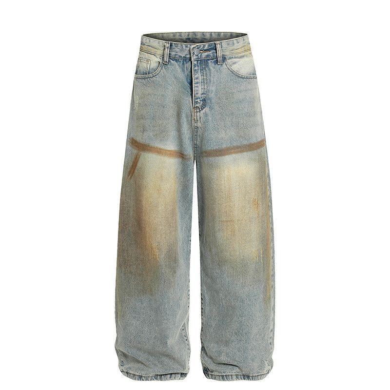 Jean American retro casual men's high street jeans Size US 34 / EU 50 - 1 Thumbnail